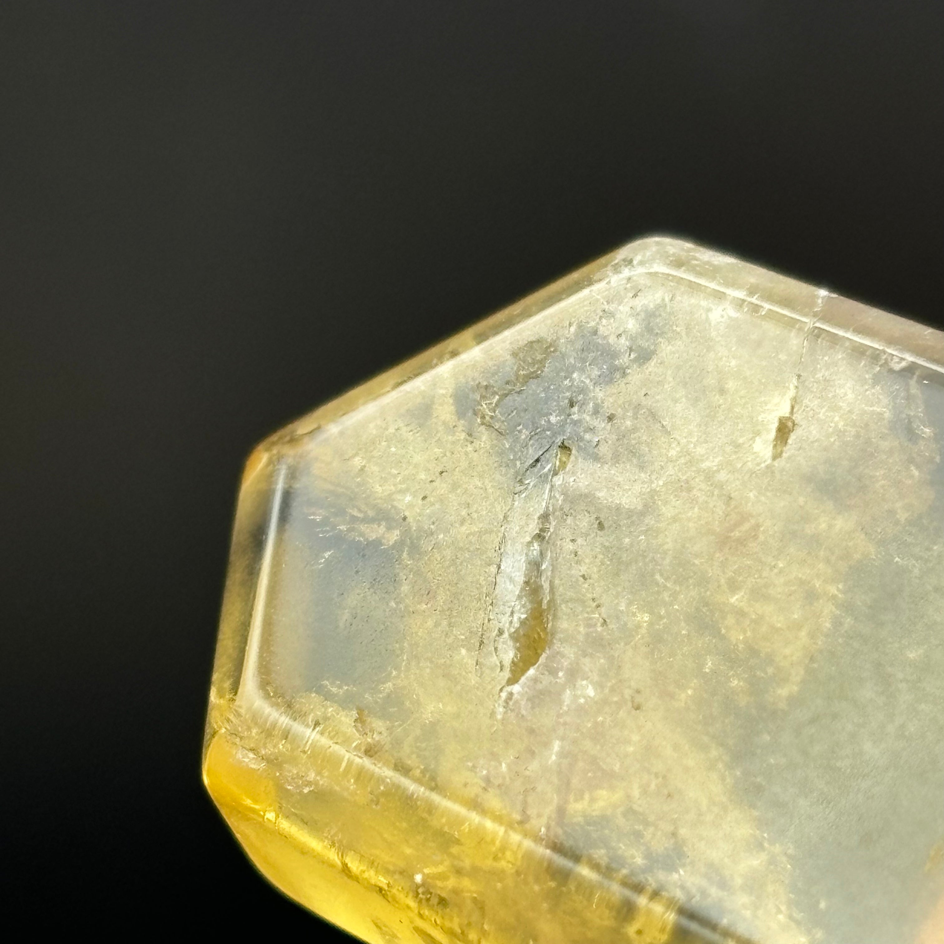 Citrine Crystal Cross-Section - 111