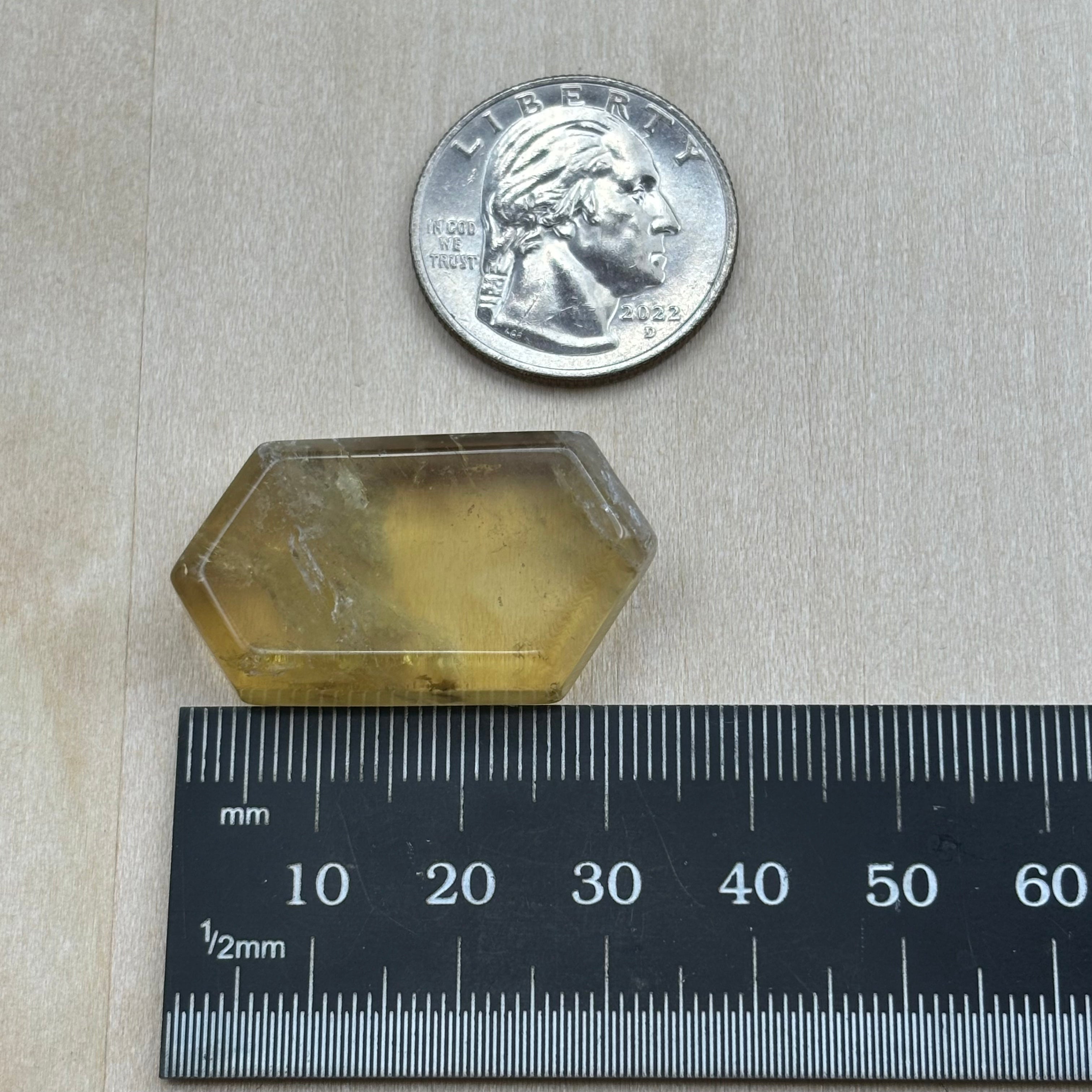 Citrine Crystal Cross-Section - 111