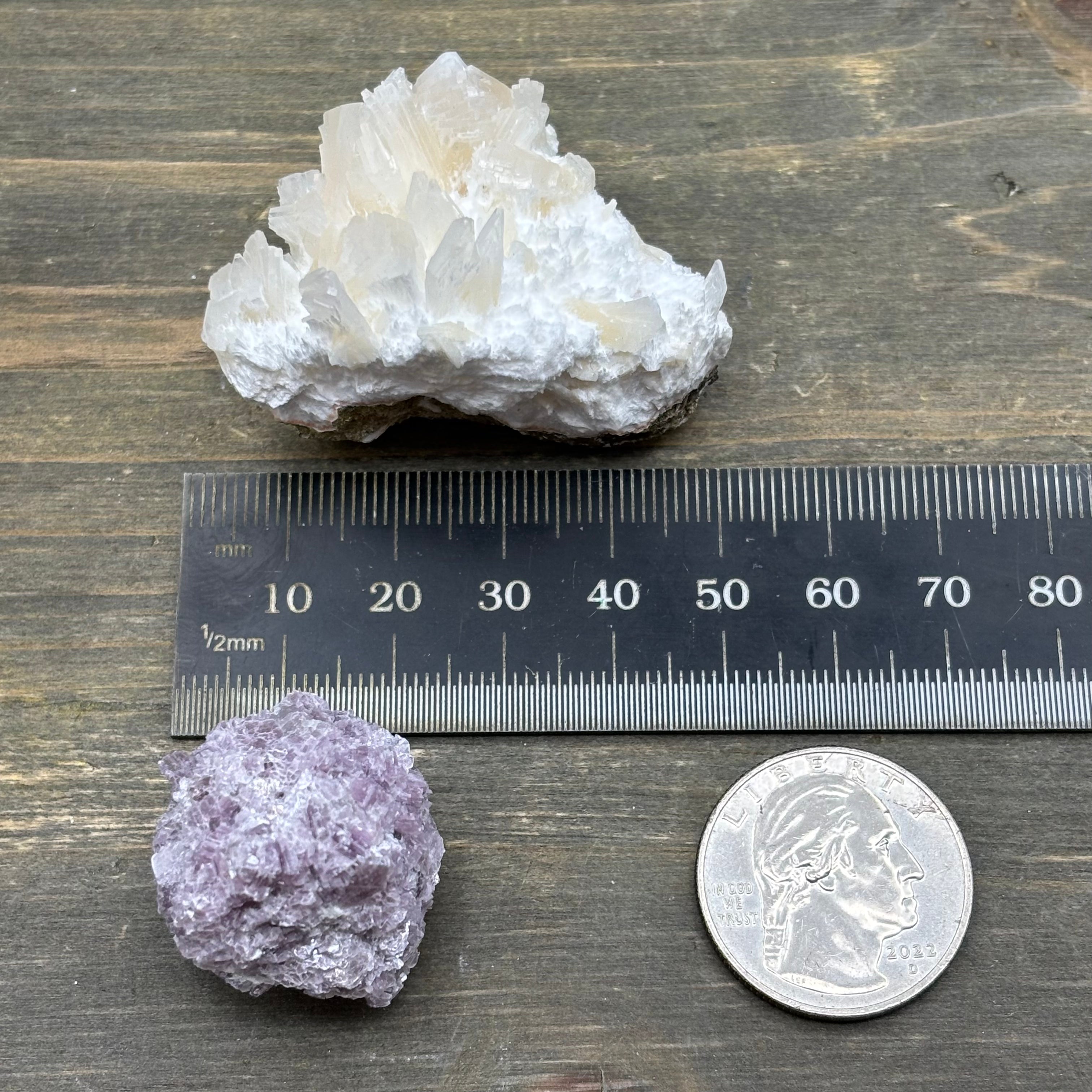 Lepidolite and Zeolite Natural Pairing - 068