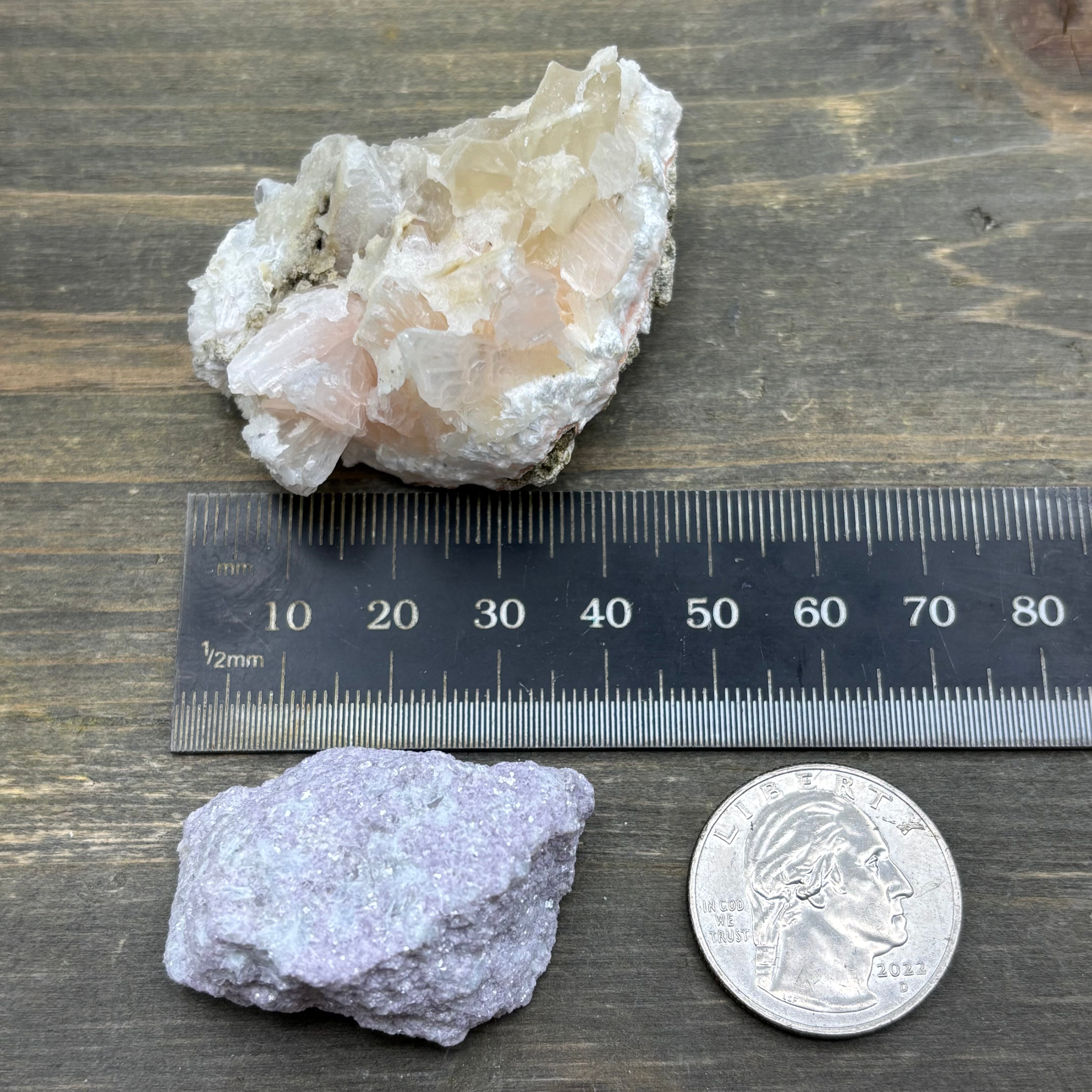 Lepidolite and Zeolite Natural Pairing - 073