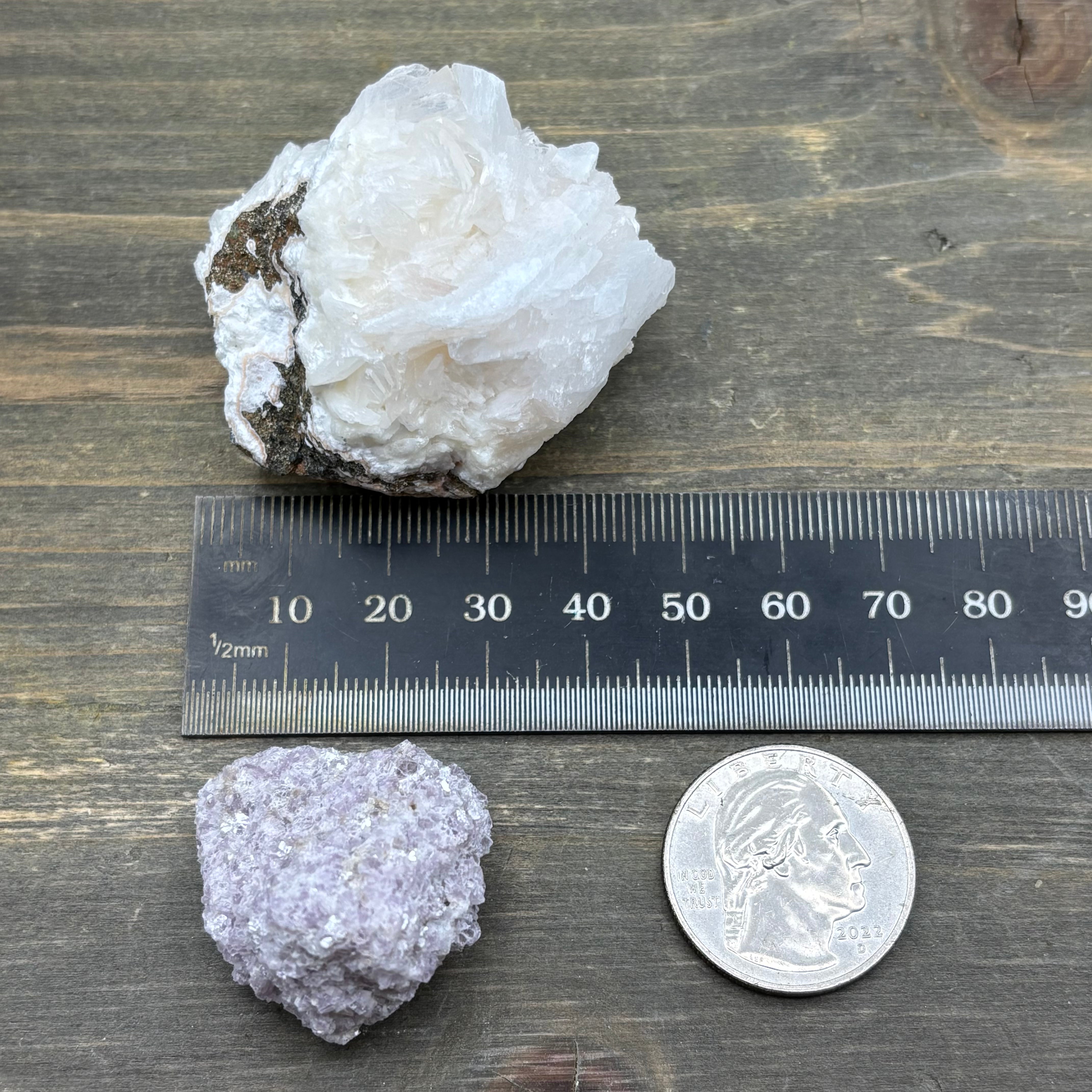 Lepidolite and Zeolite Natural Pairing - 074