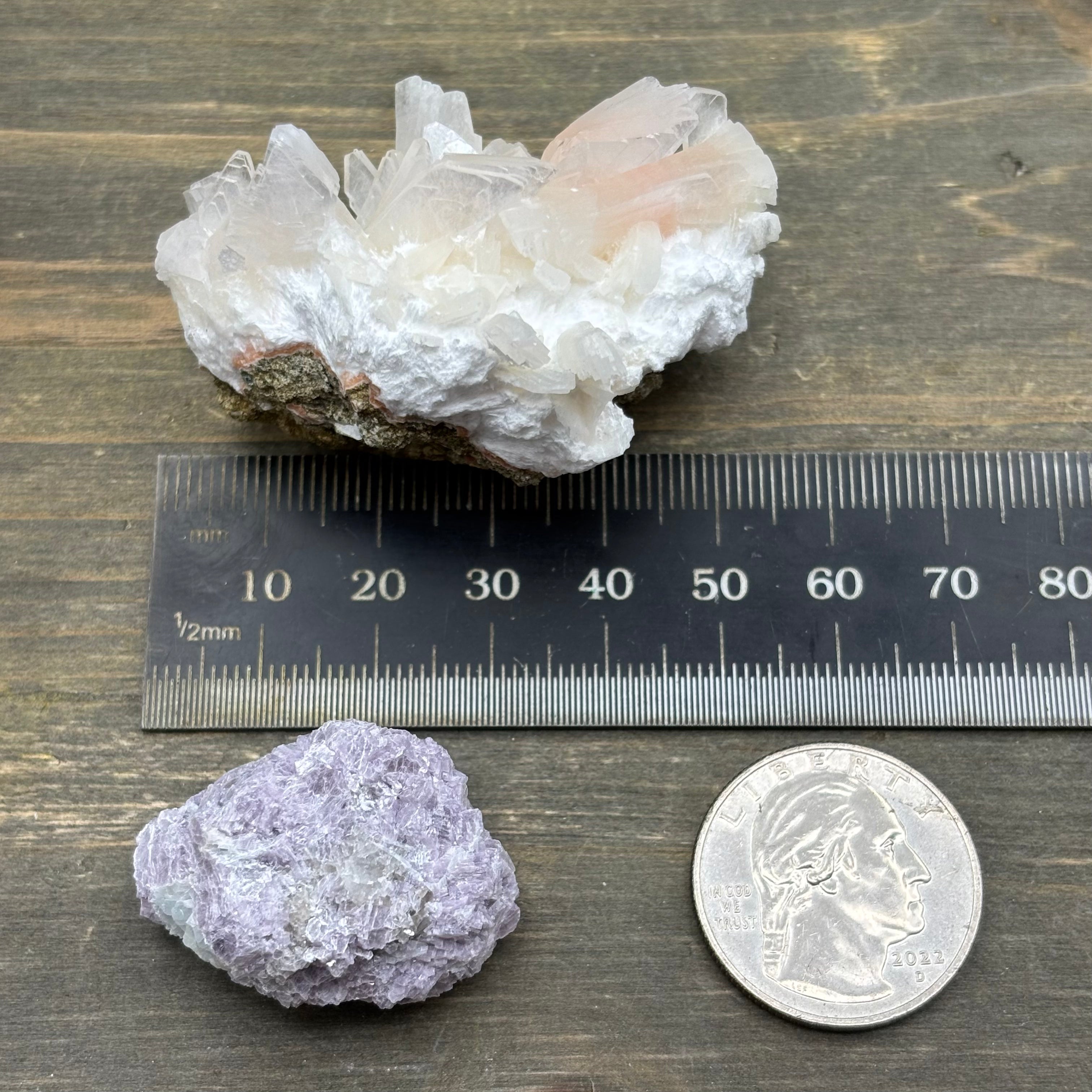 Lepidolite and Zeolite Natural Pairing - 075