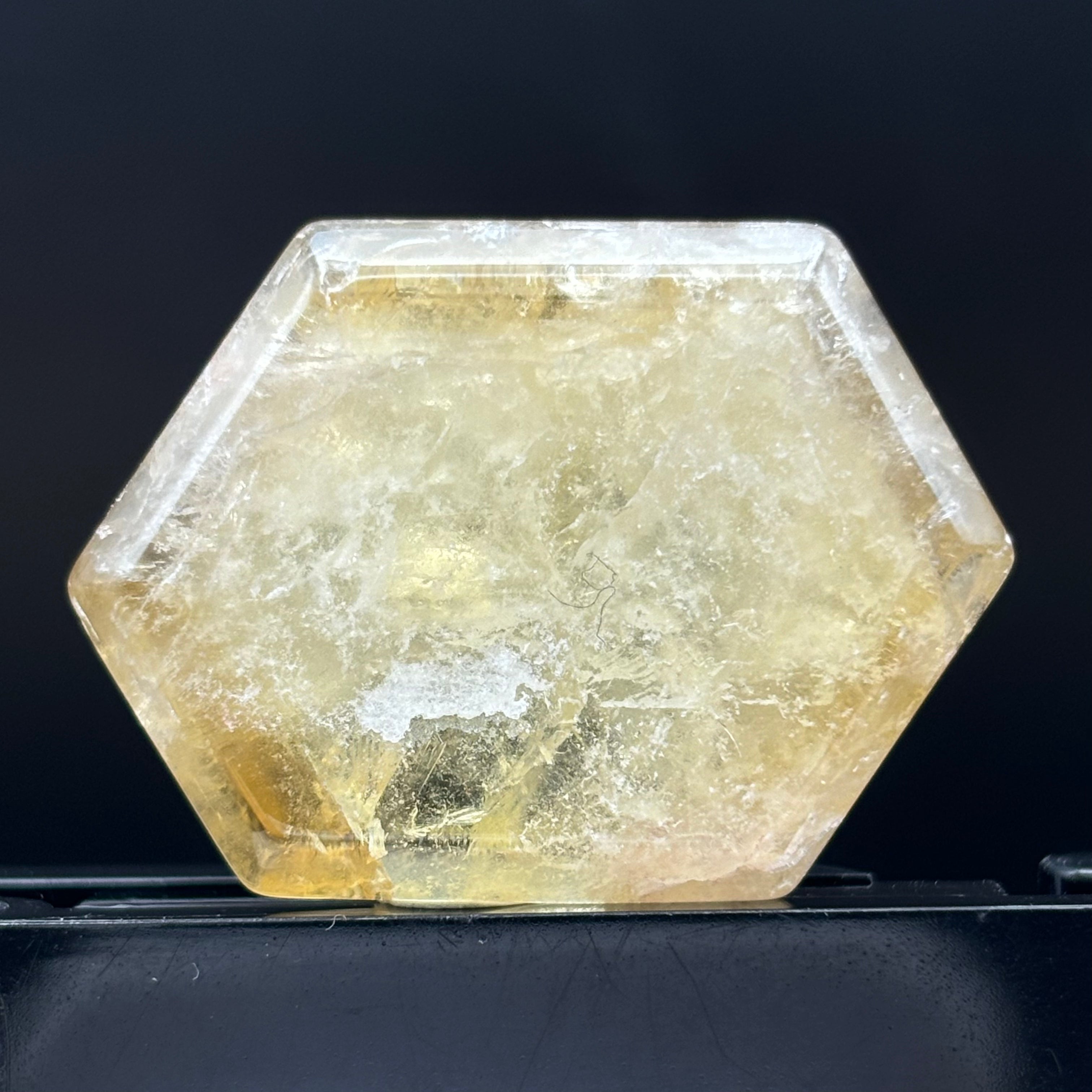 Citrine Crystal Cross-Section - 114