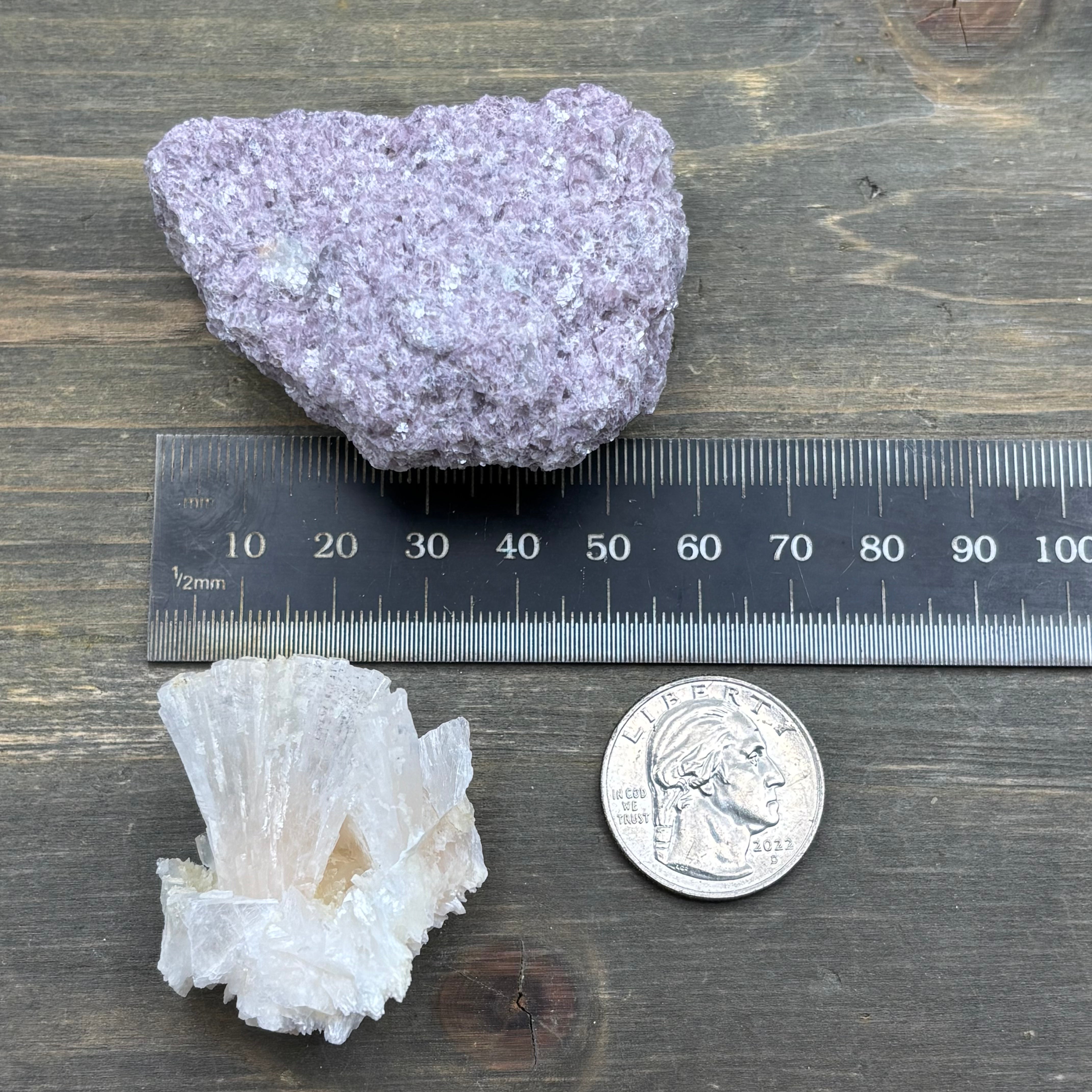 Lepidolite and Zeolite Natural Pairing - 076