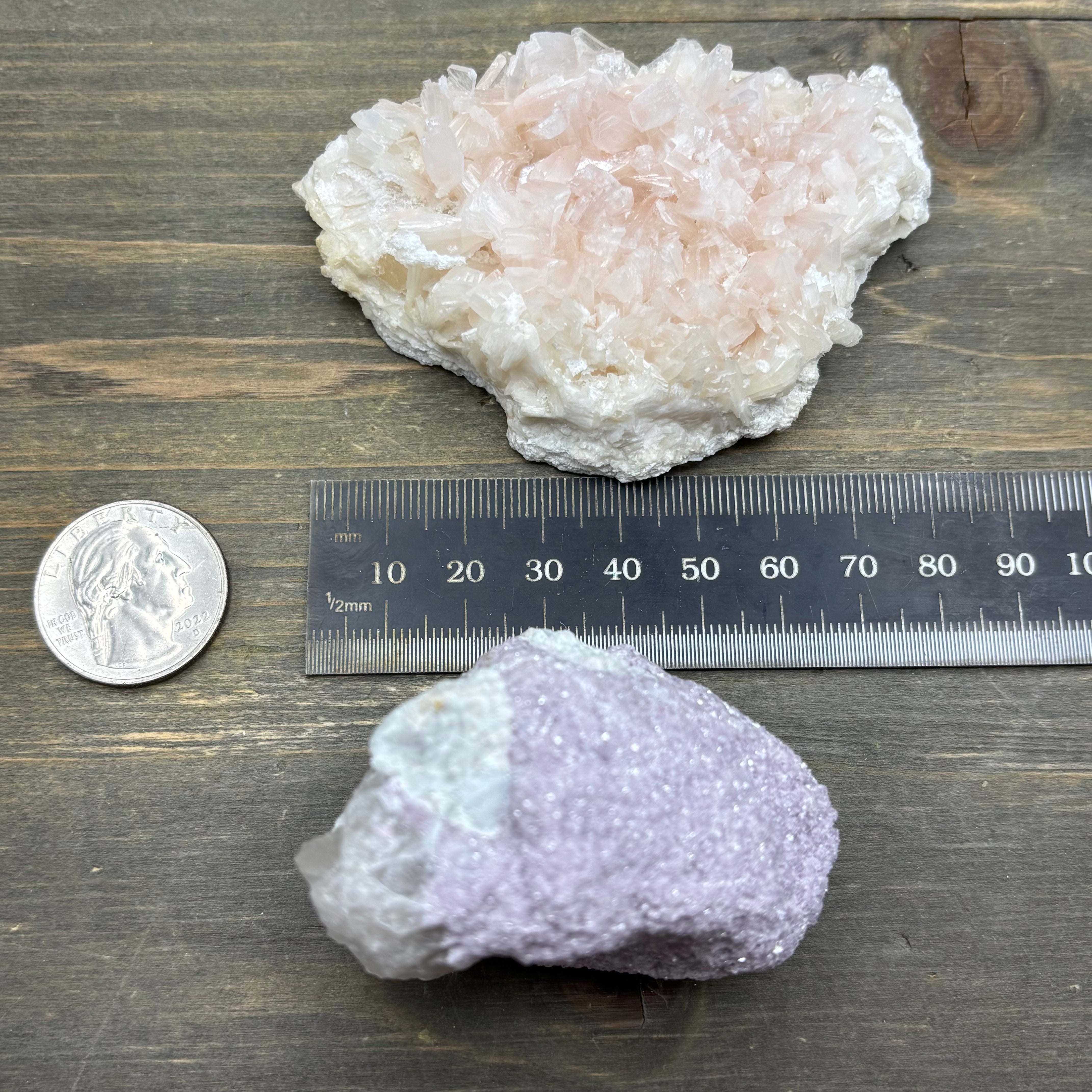 Lepidolite and Zeolite Natural Pairing - 078
