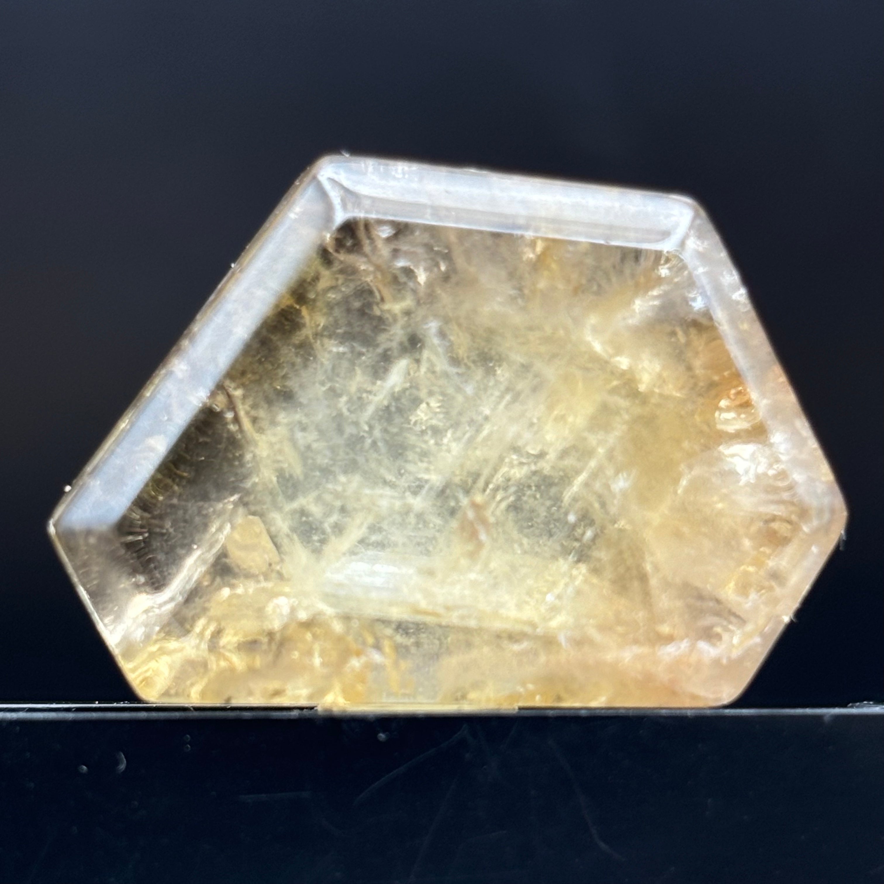 Citrine Crystal Cross-Section - 115