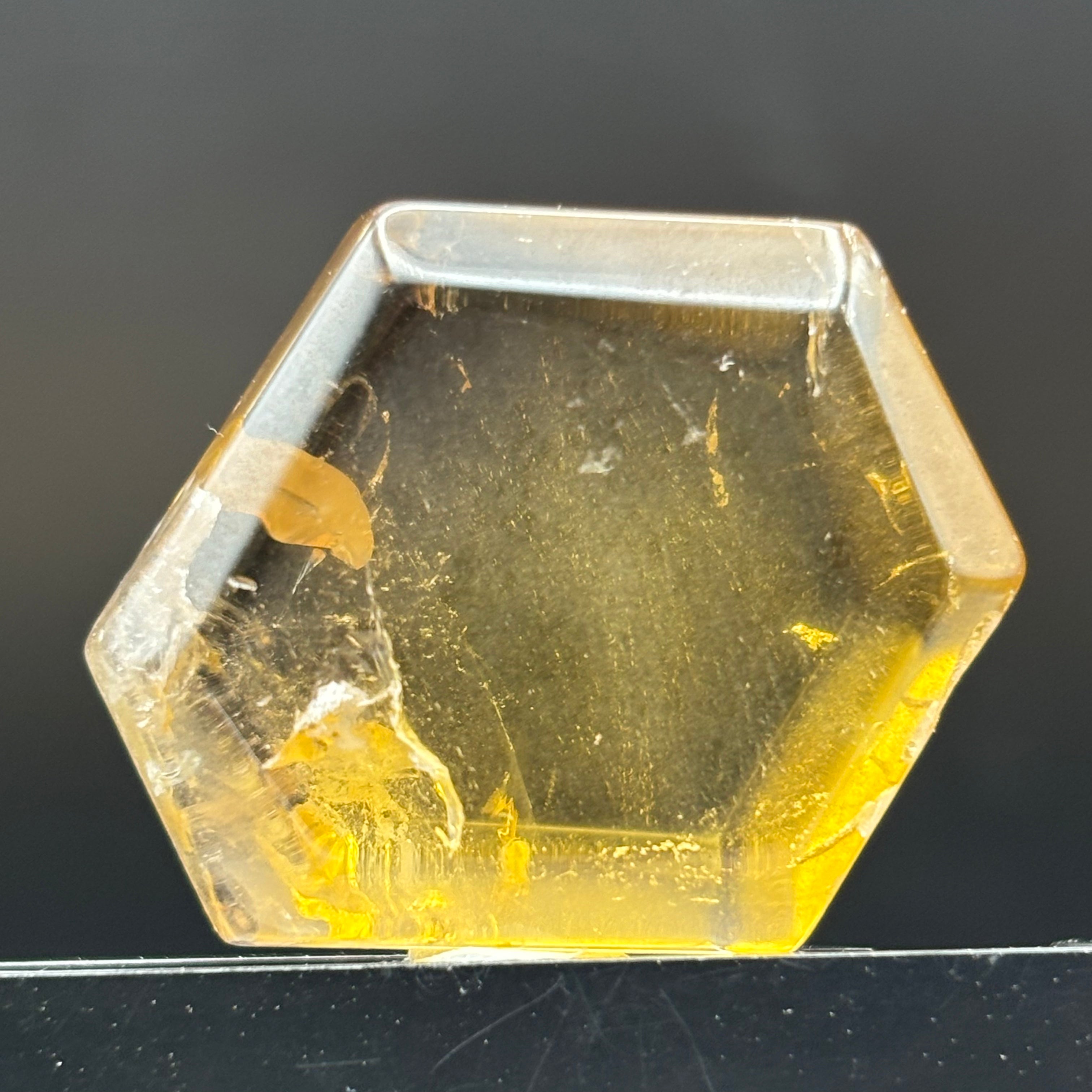 Citrine Crystal Cross-Section - 117