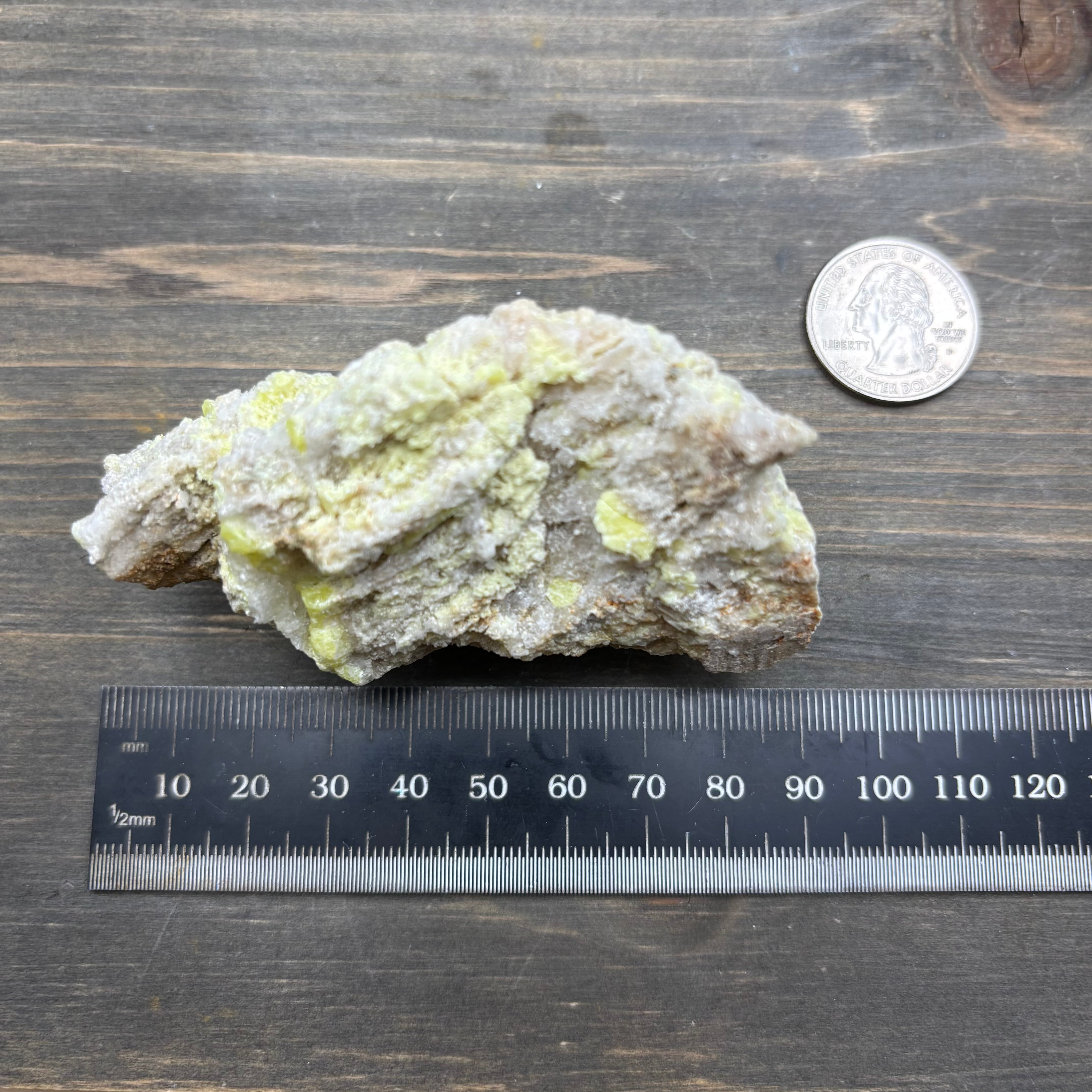 Sulfur on Quartz - 054