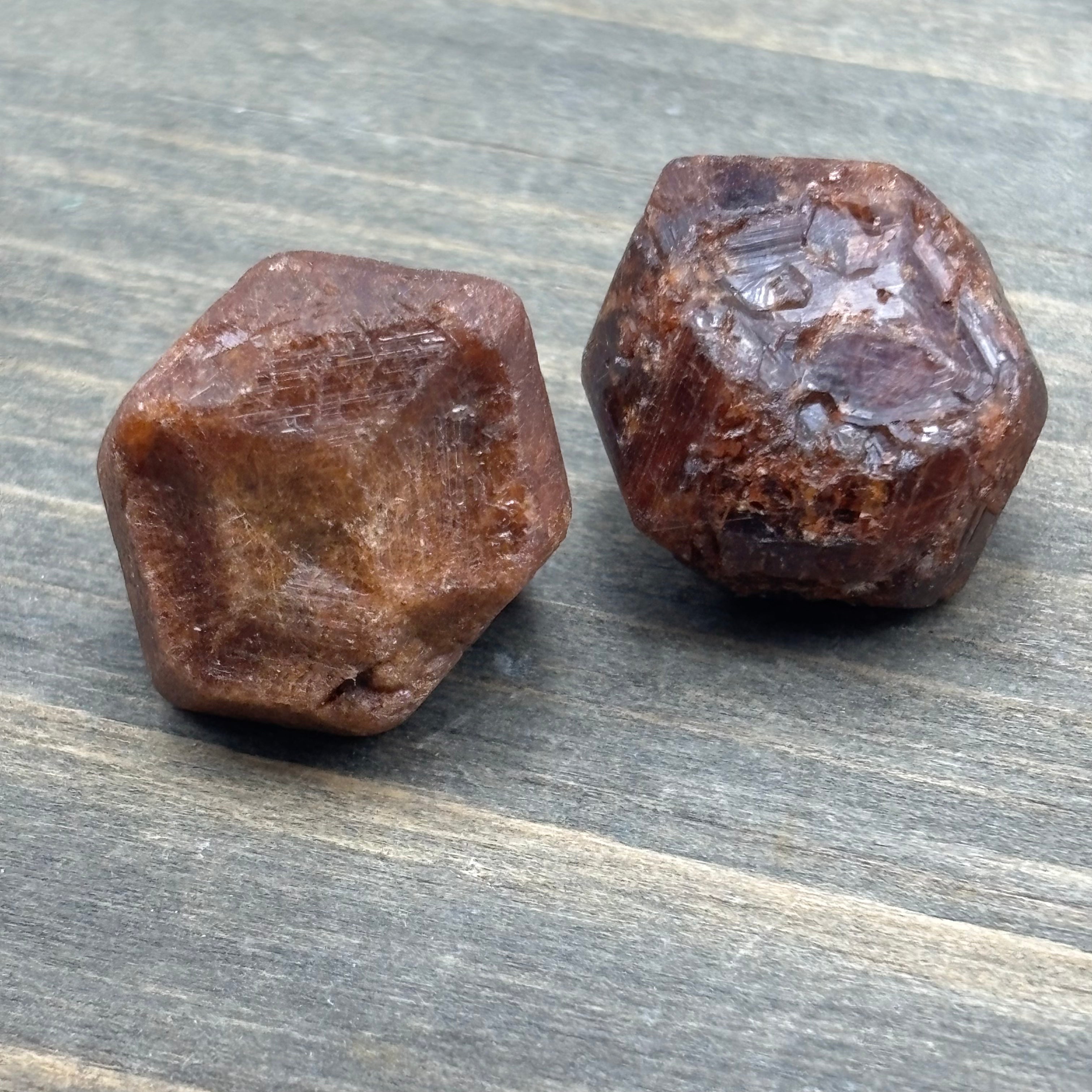 Garnet Crystal Pair
