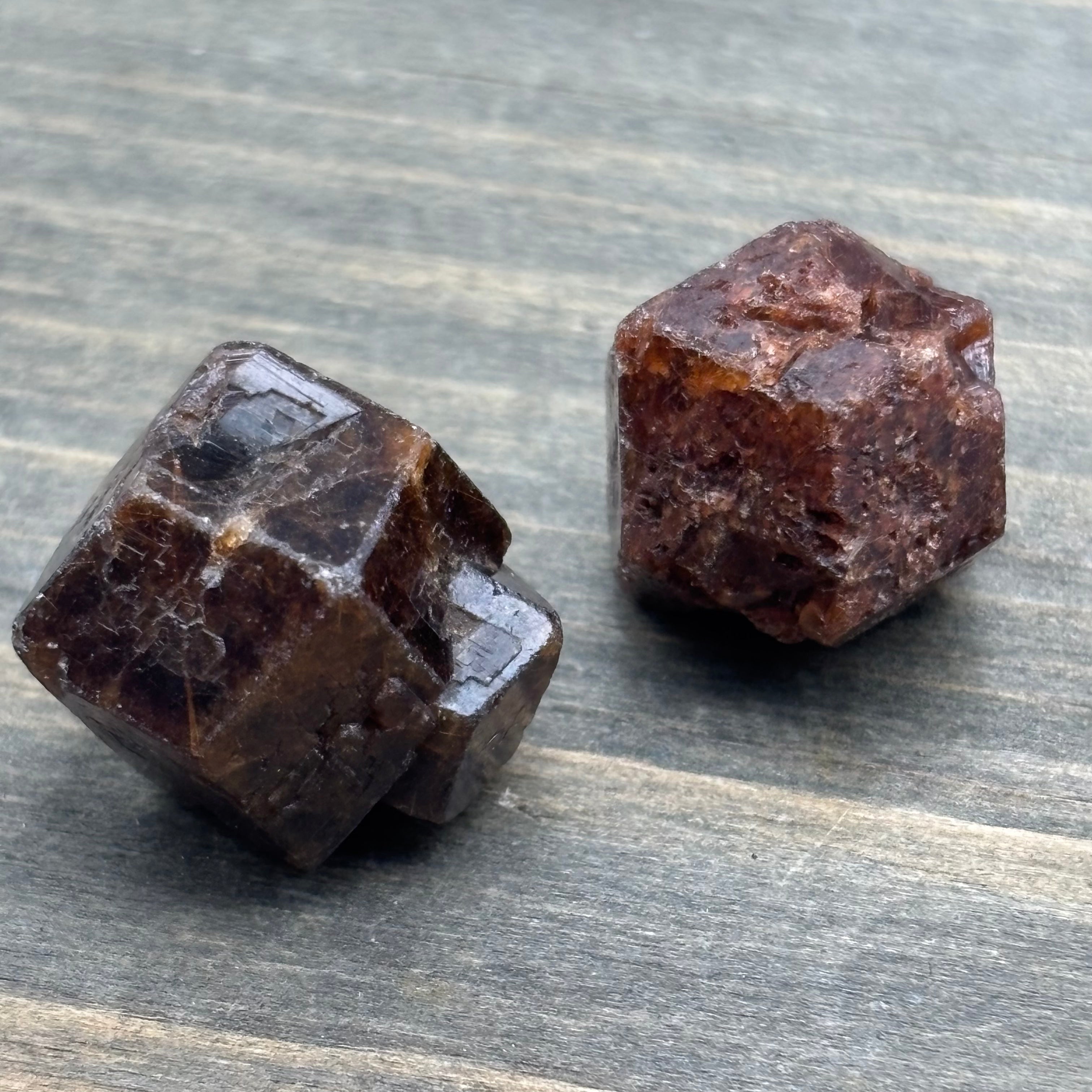 Garnet Crystal Pair