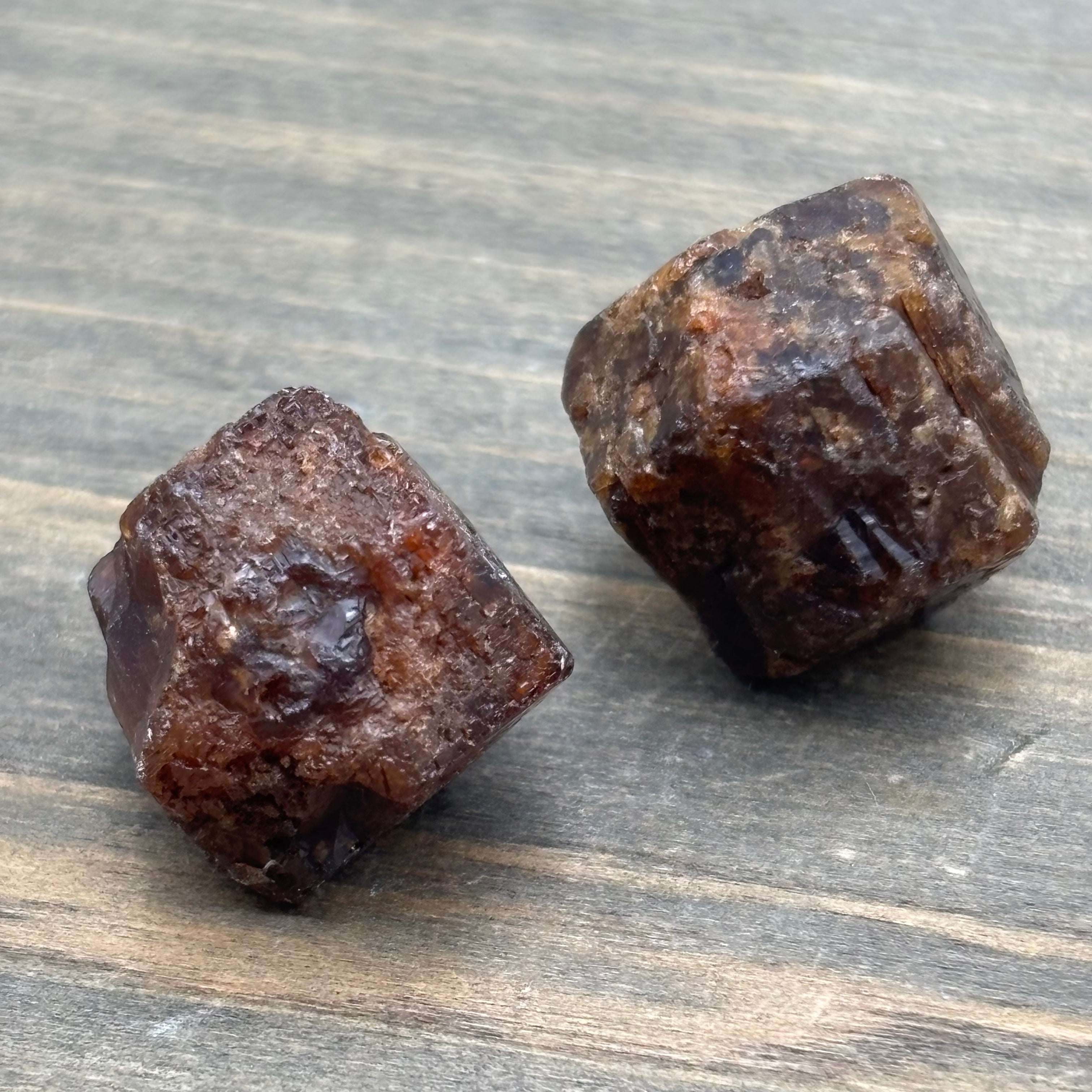 Garnet Crystal Pair