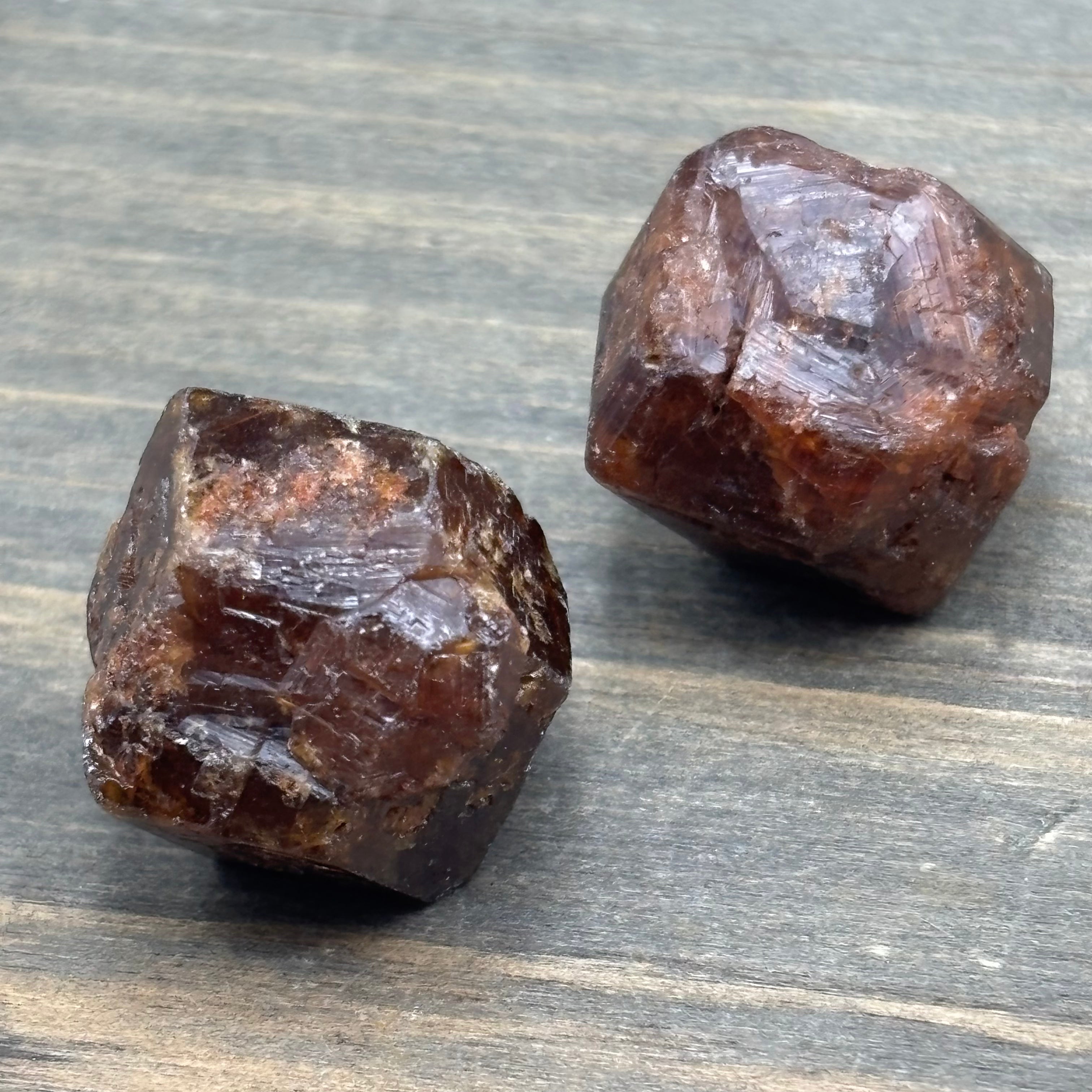 Garnet Crystal Pair