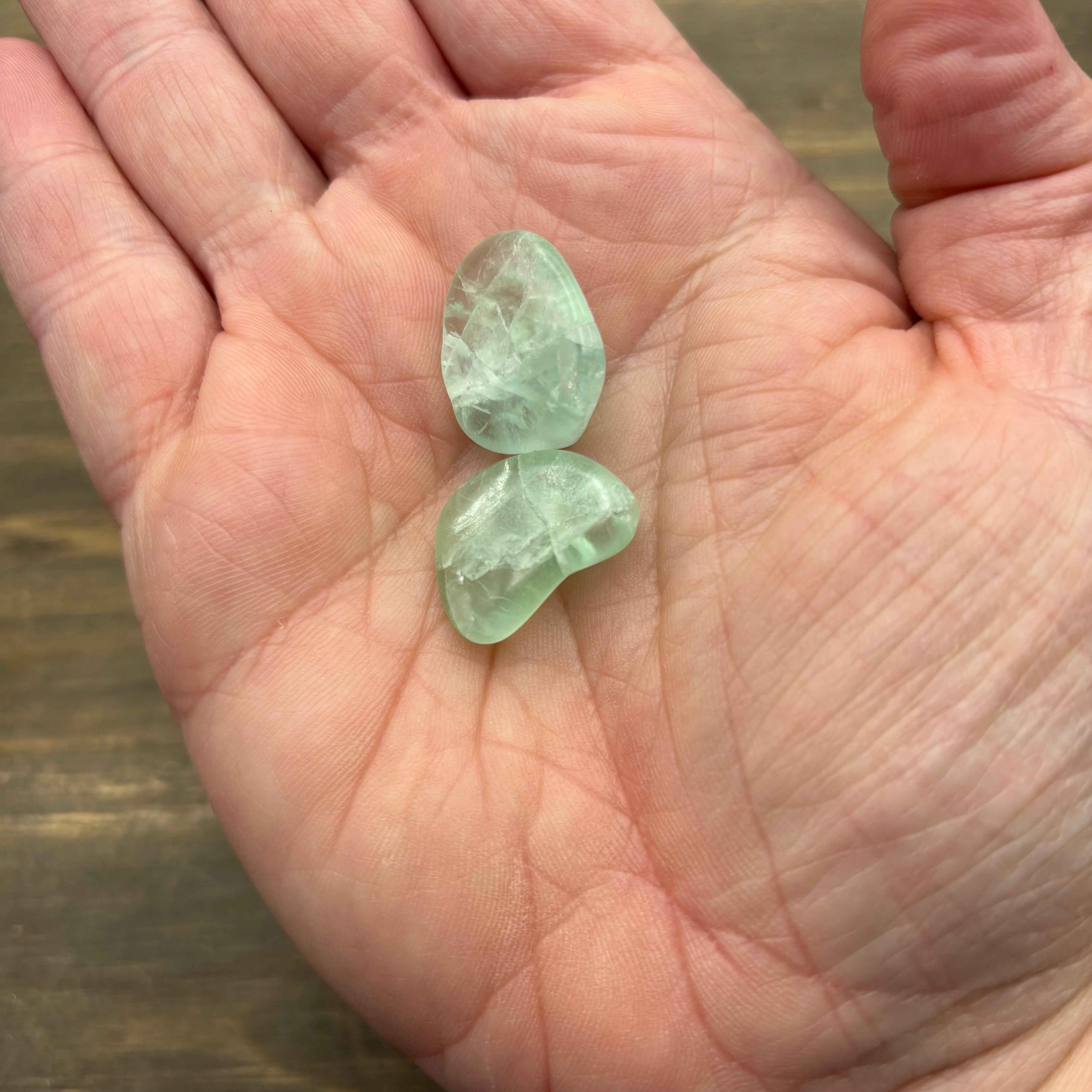 Rare Aqua Fluorite Pair