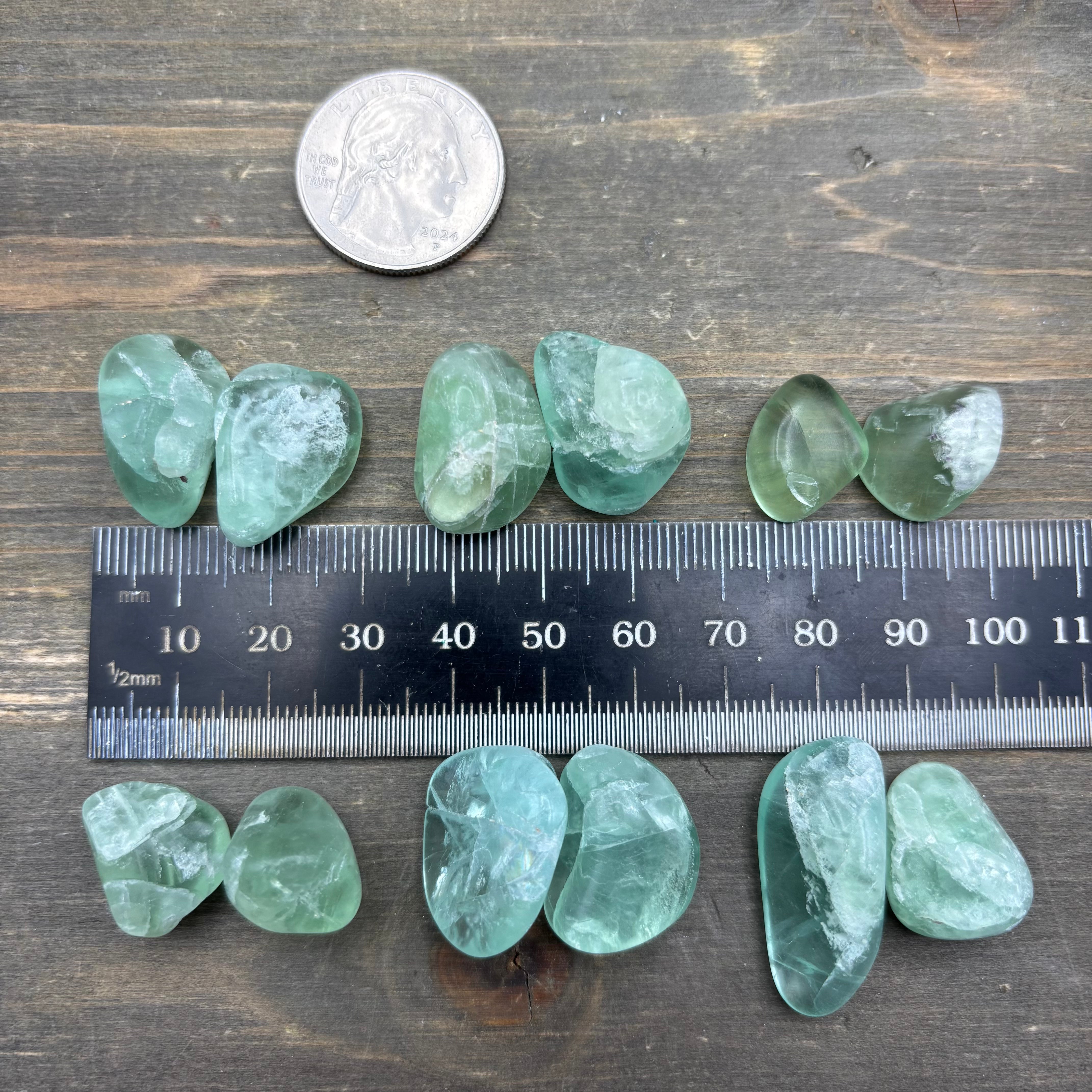 Rare Aqua Fluorite Pair