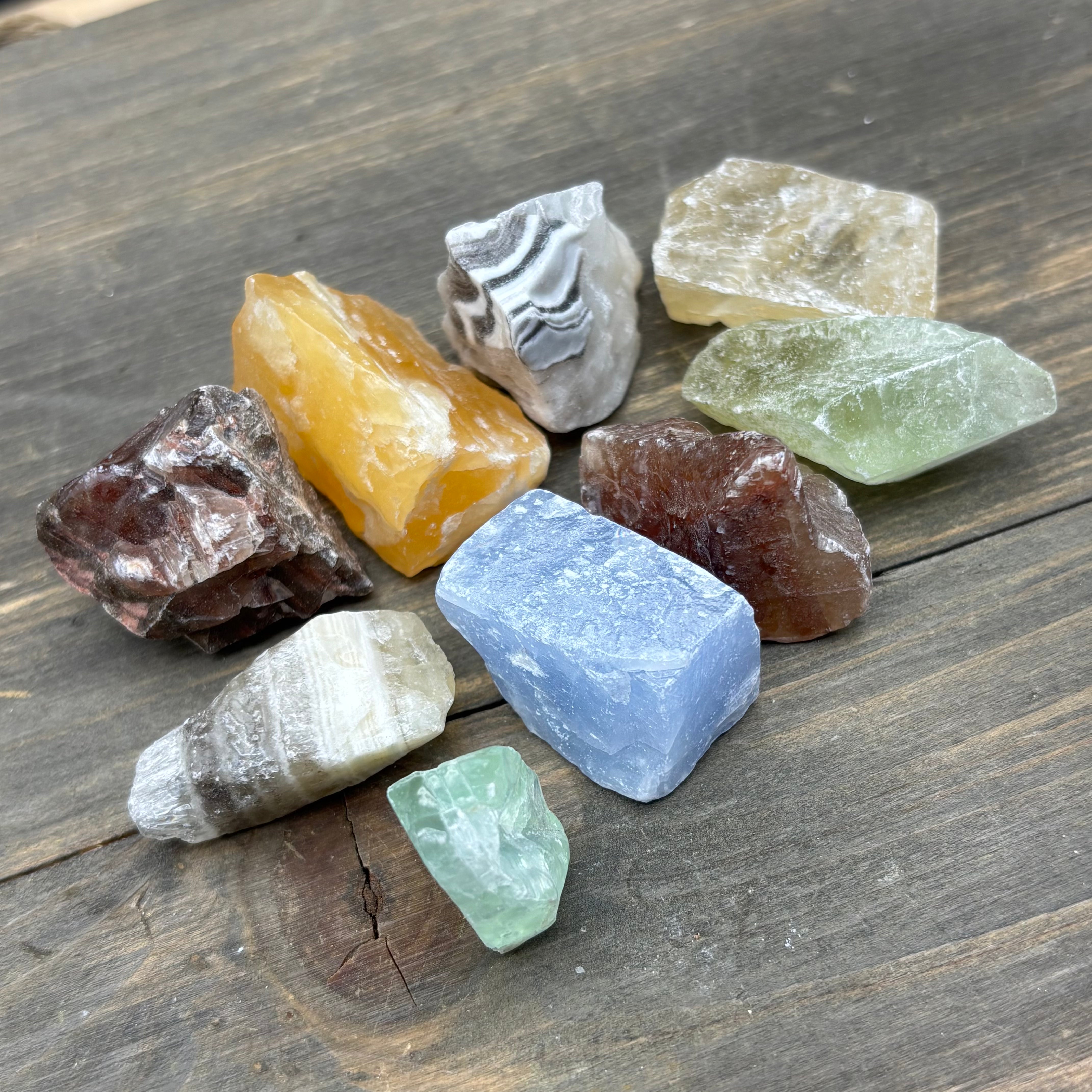 Calcite Multicolored, Kit of 9