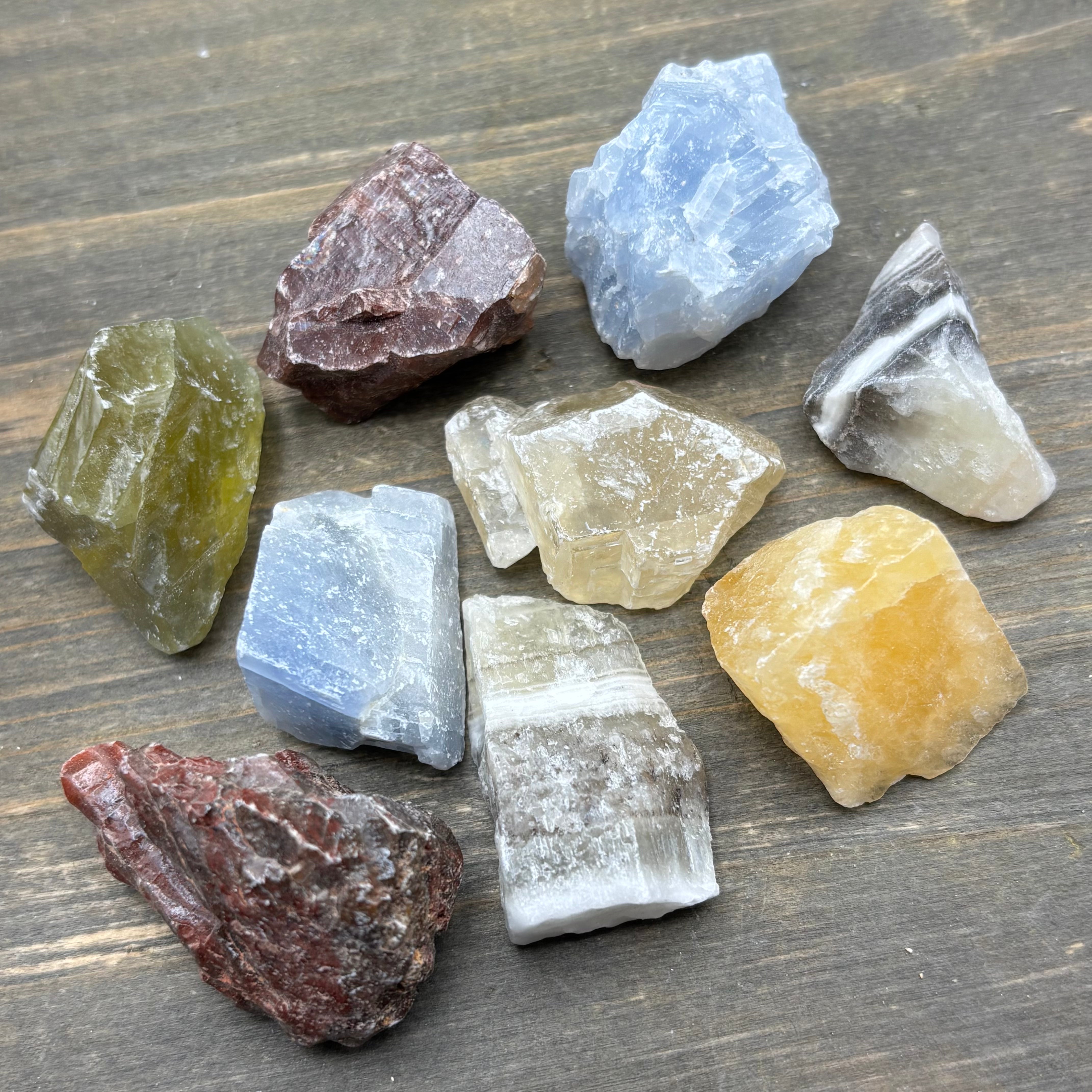 Calcite Multicolored, Kit of 9