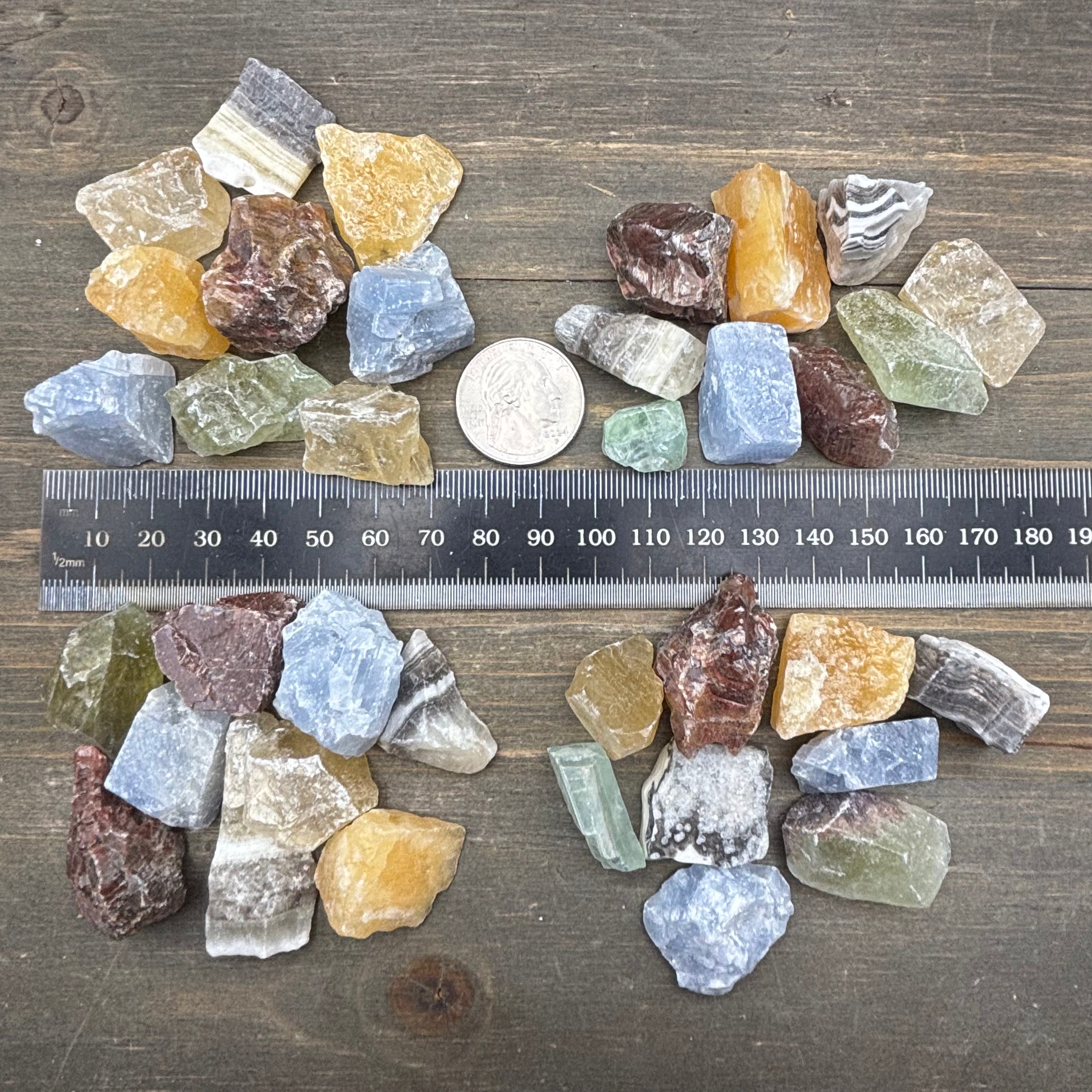 Calcite Multicolored, Kit of 9