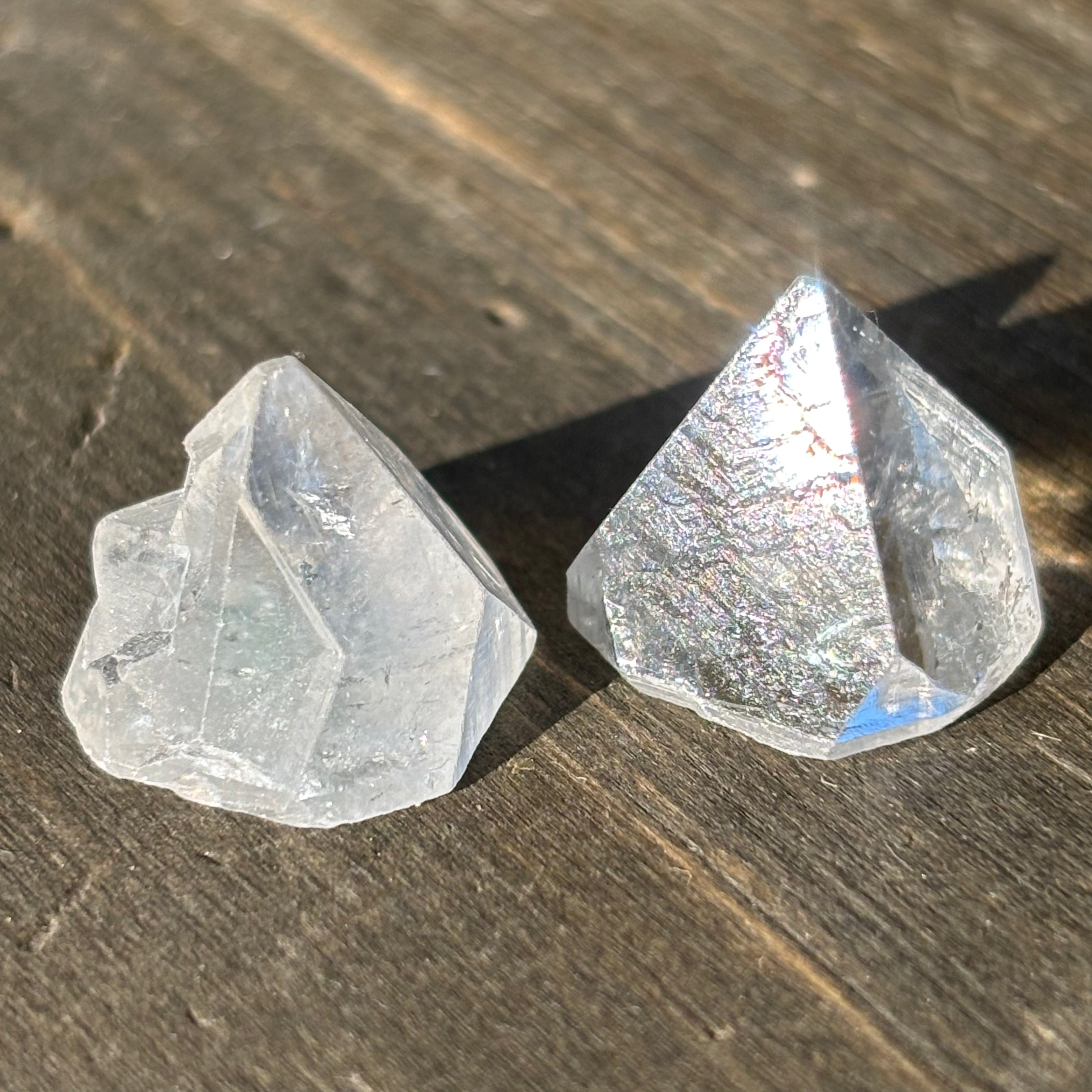 Apophyllite Point Pair