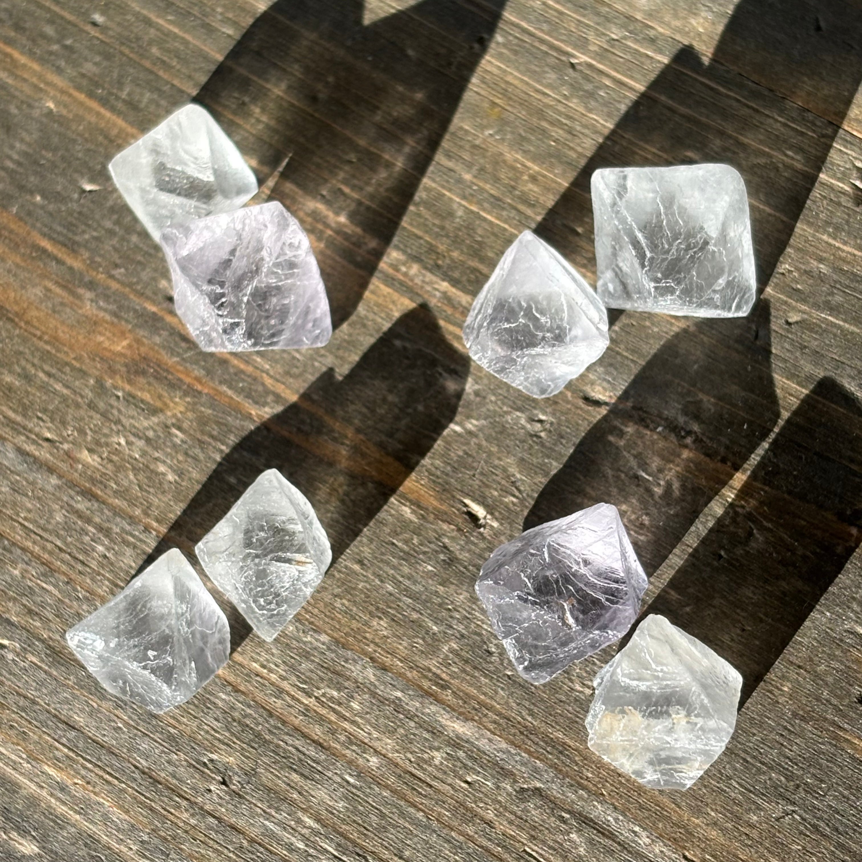 Fluorite Crystal Point Pair
