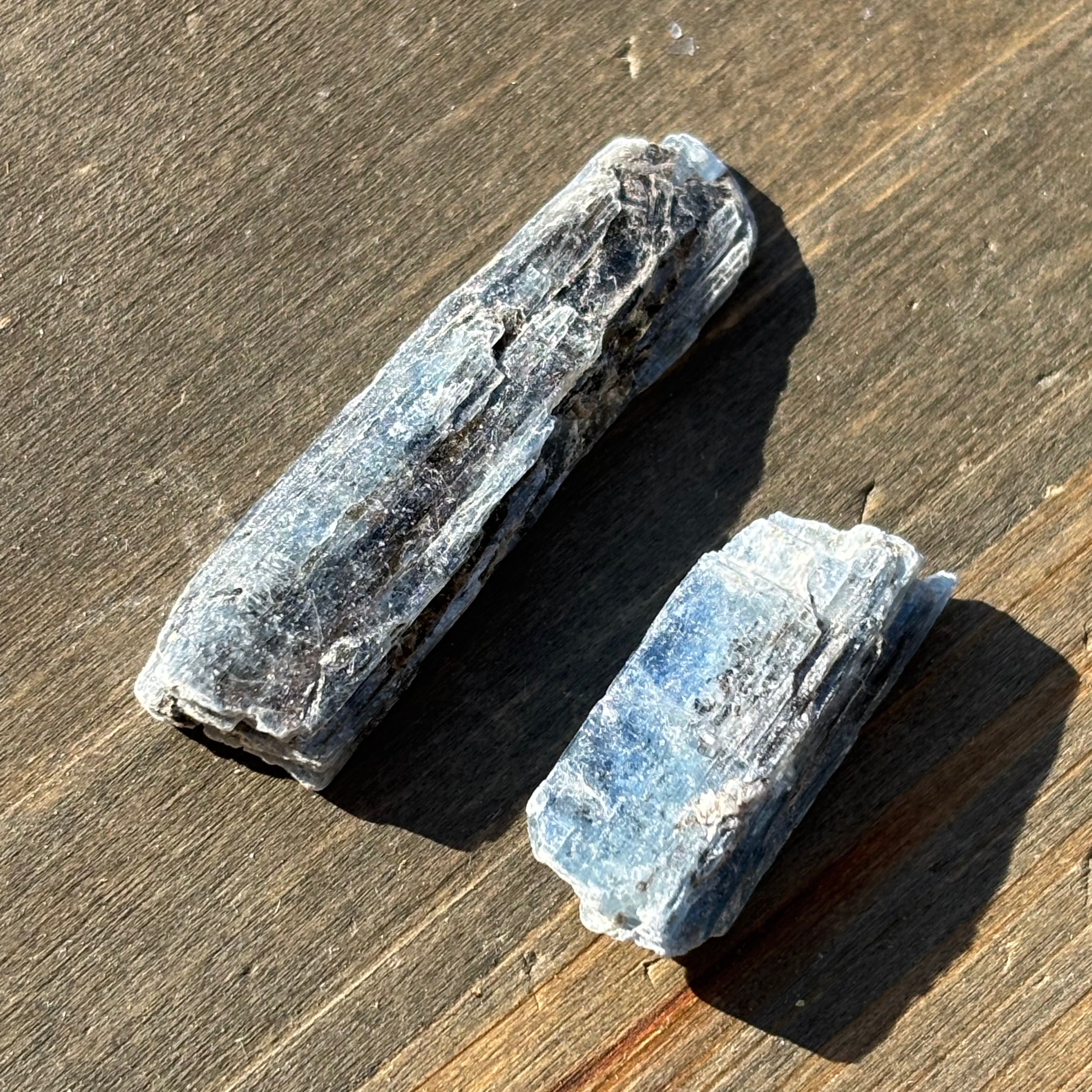 Dark Blue Kyanite Point Pair
