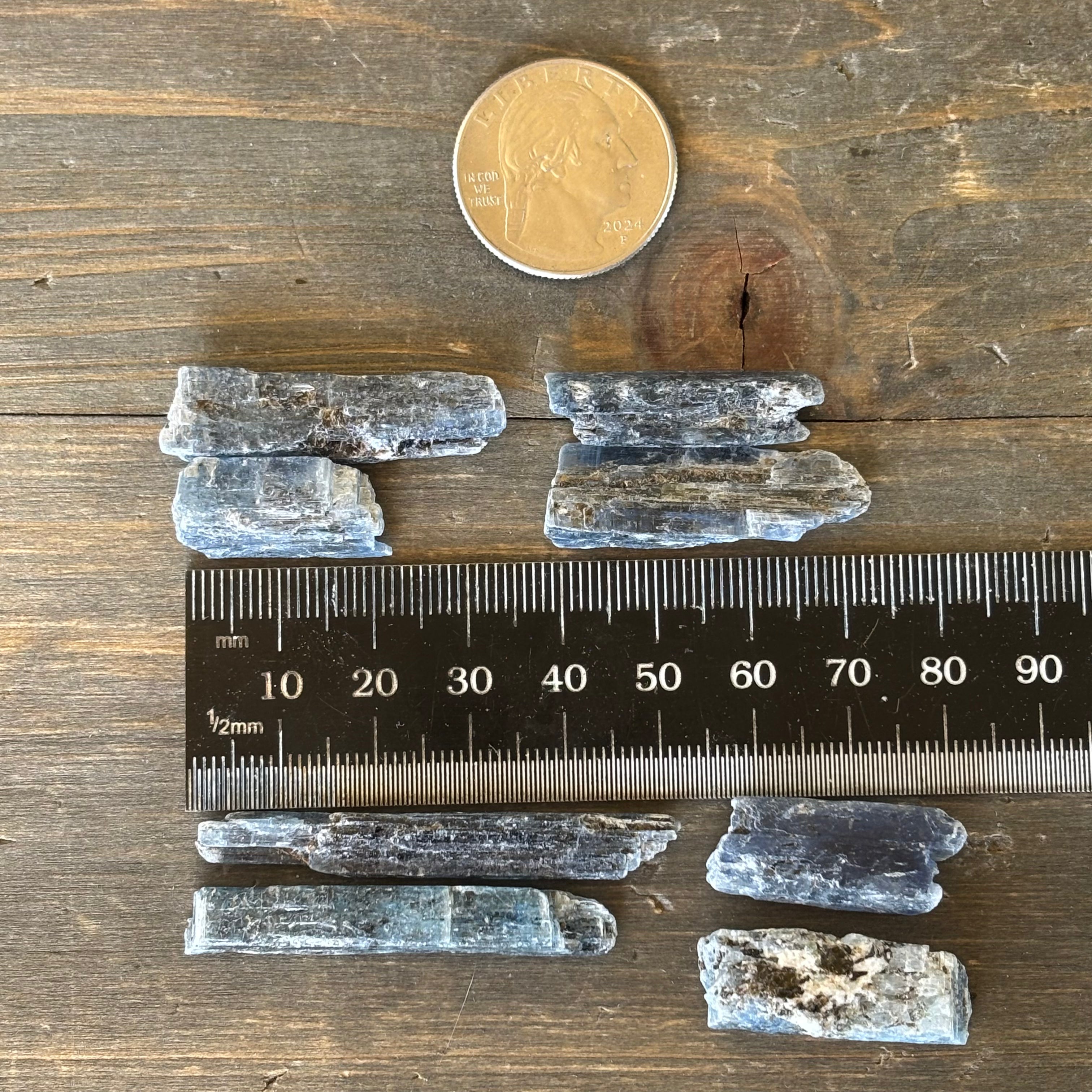 Dark Blue Kyanite Point Pair