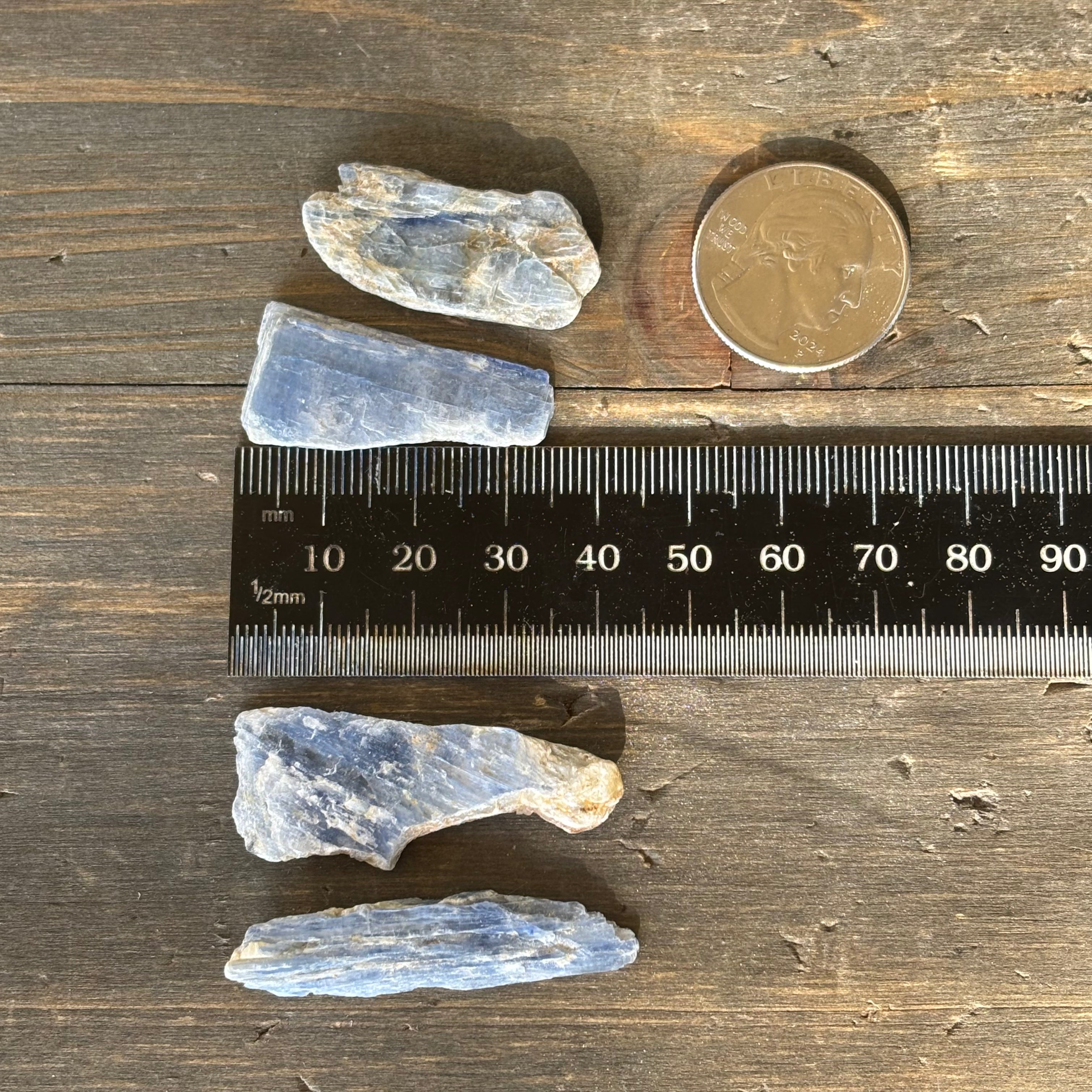 Light Blue Kyanite Point Pair