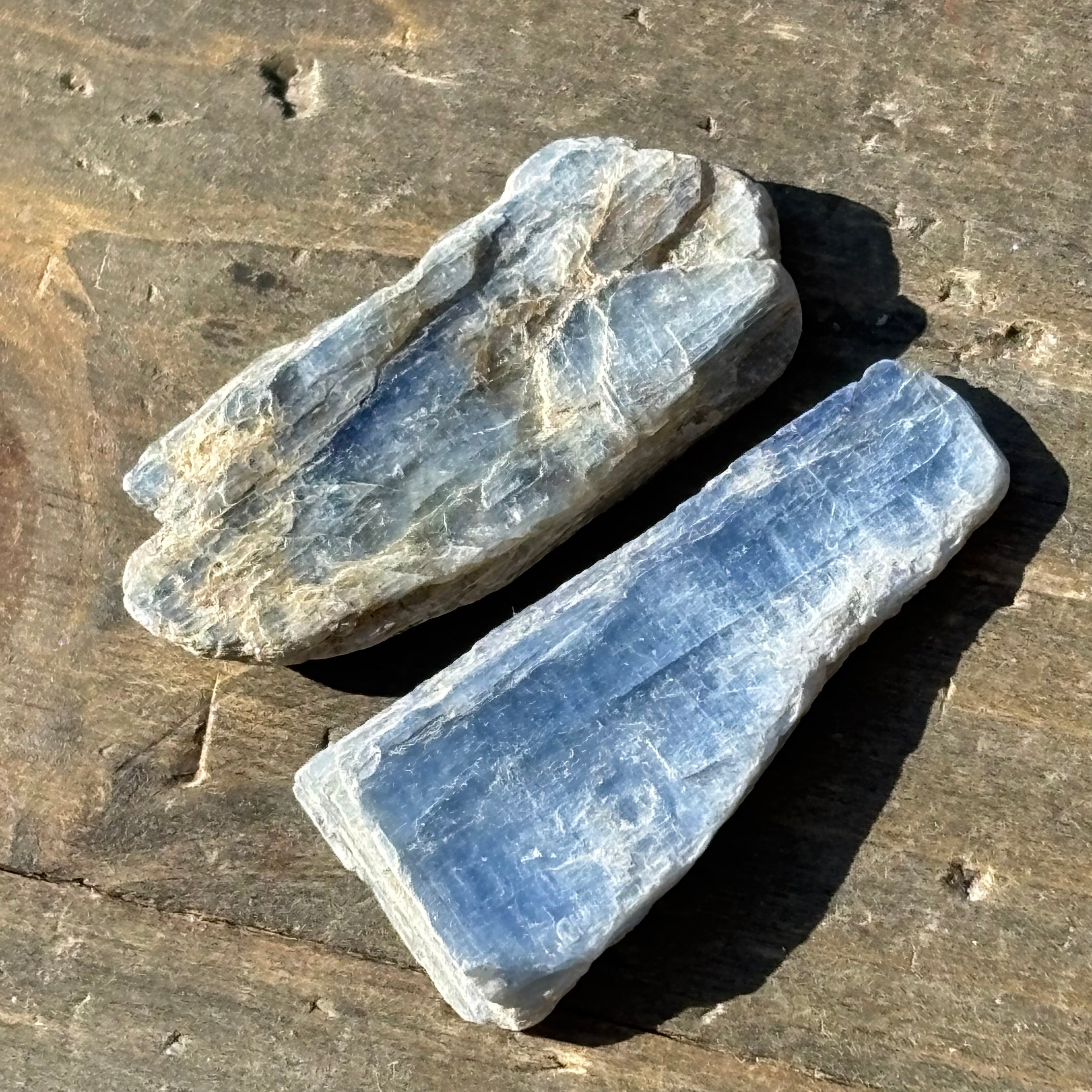 Light Blue Kyanite Point Pair