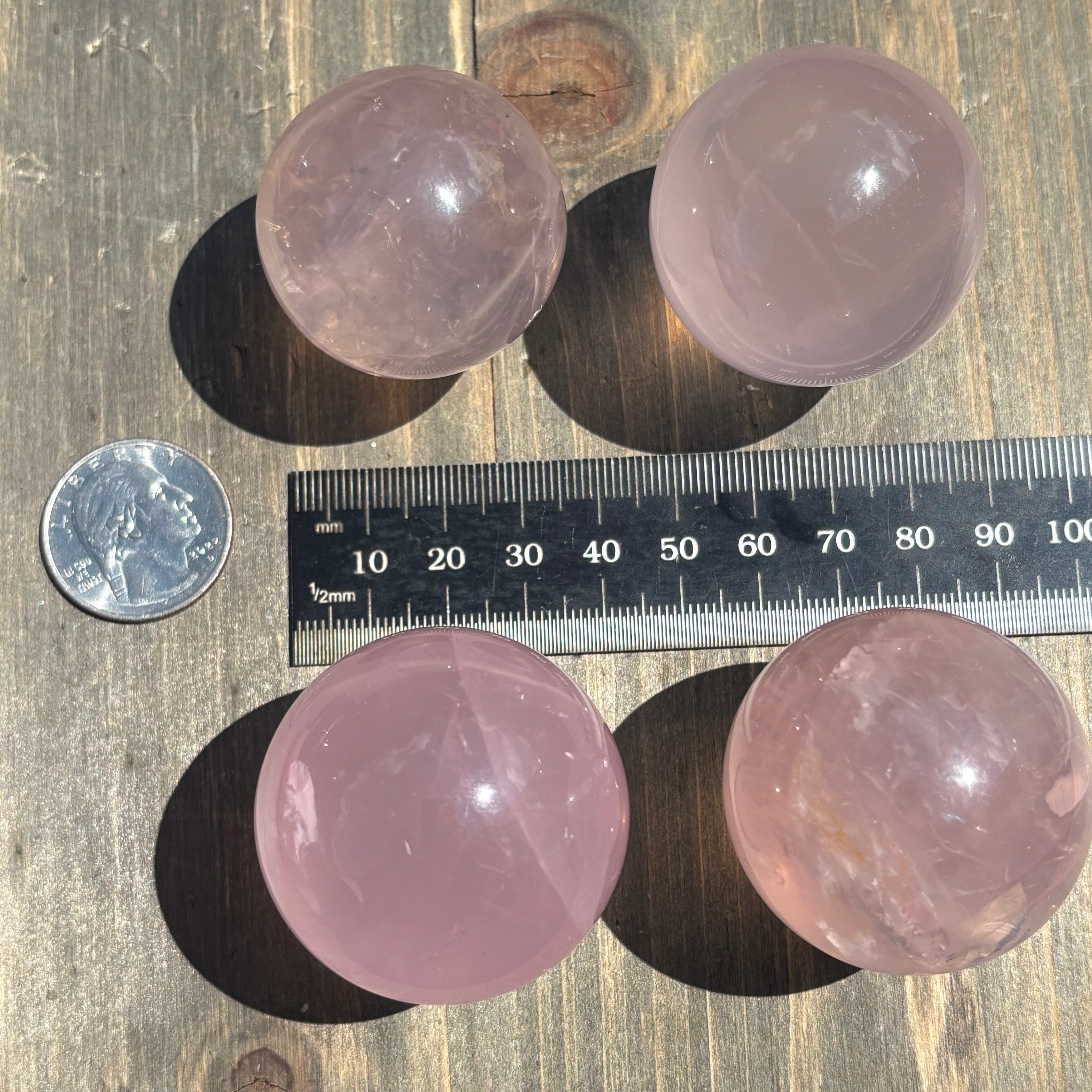 Star Pattern Rose Quartz Sphere