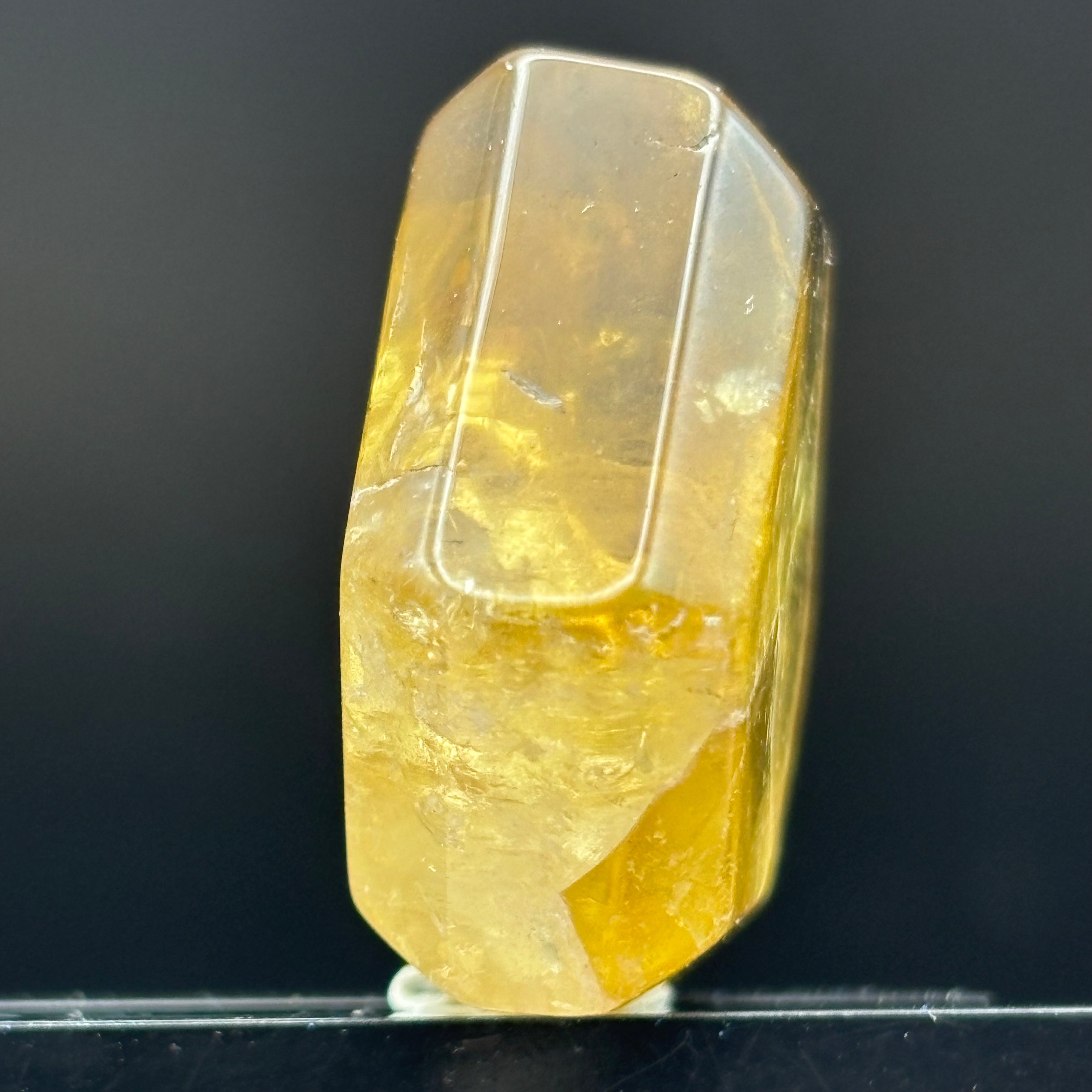 Citrine Crystal Cross-Section - 124