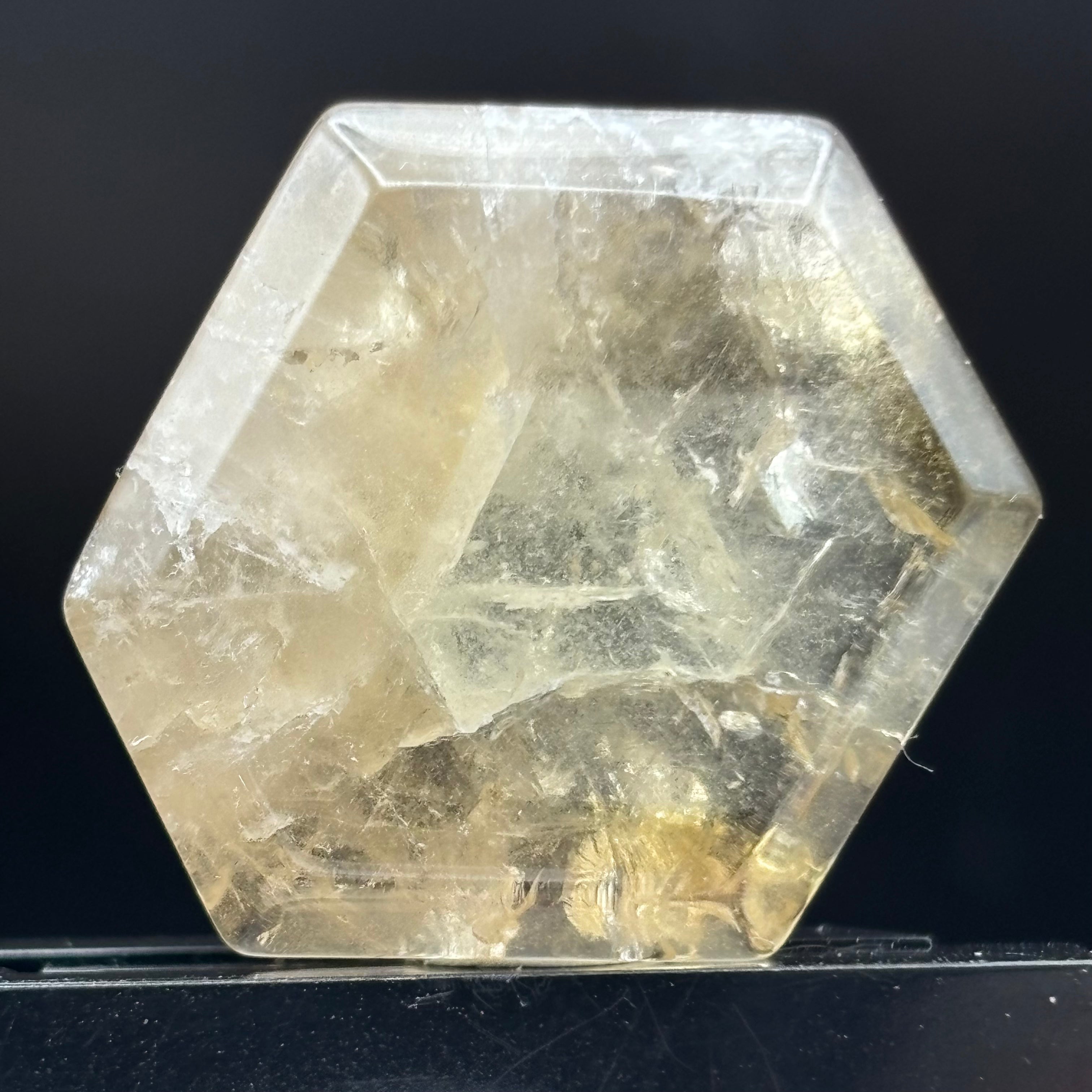 Citrine Crystal Cross-Section - 125