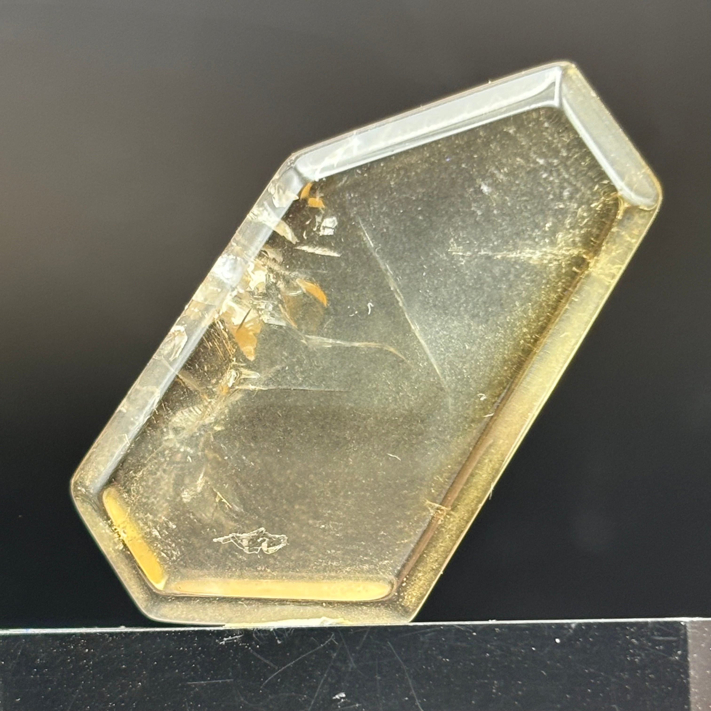 Citrine Crystal Cross-Section - 126