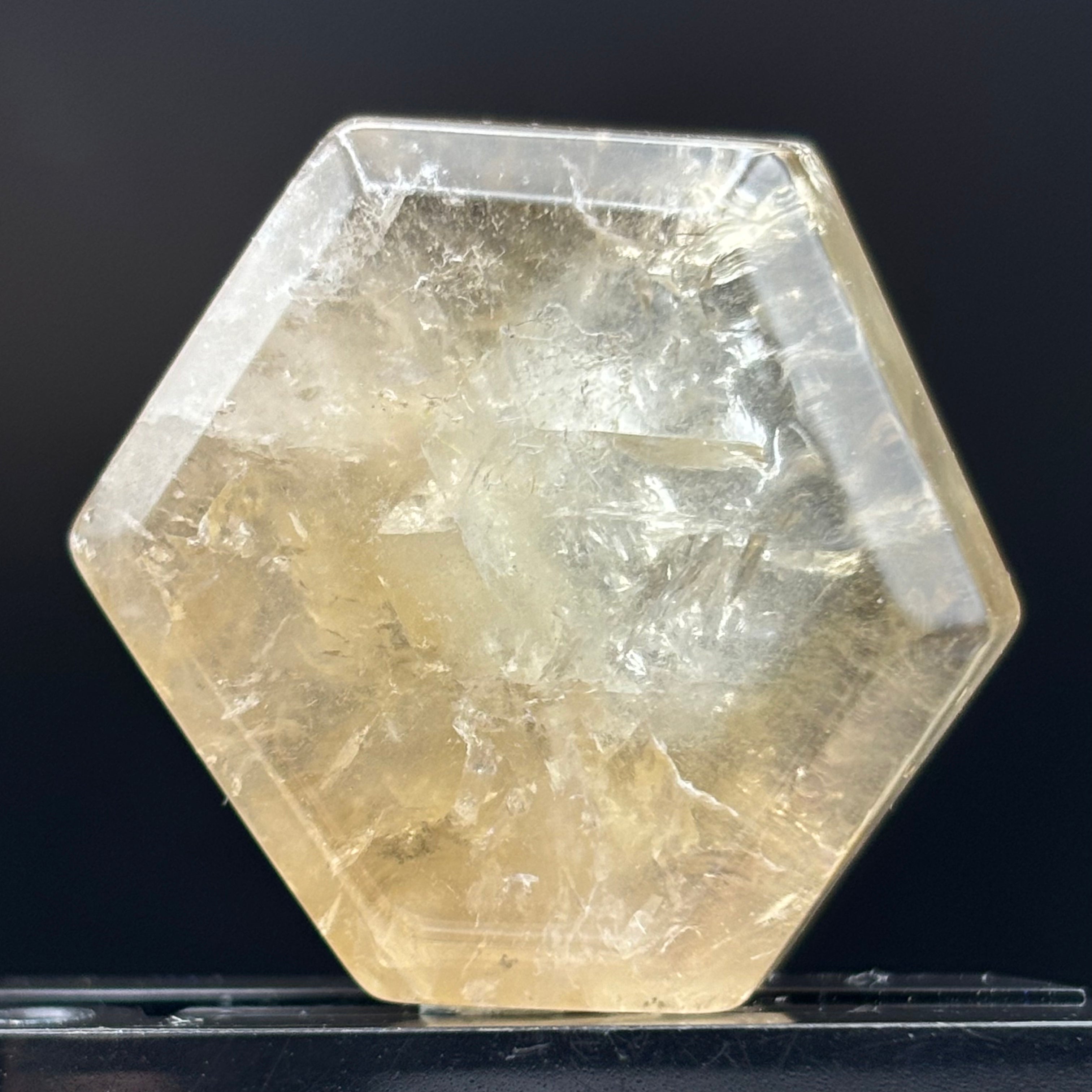 Citrine Crystal Cross-Section - 129