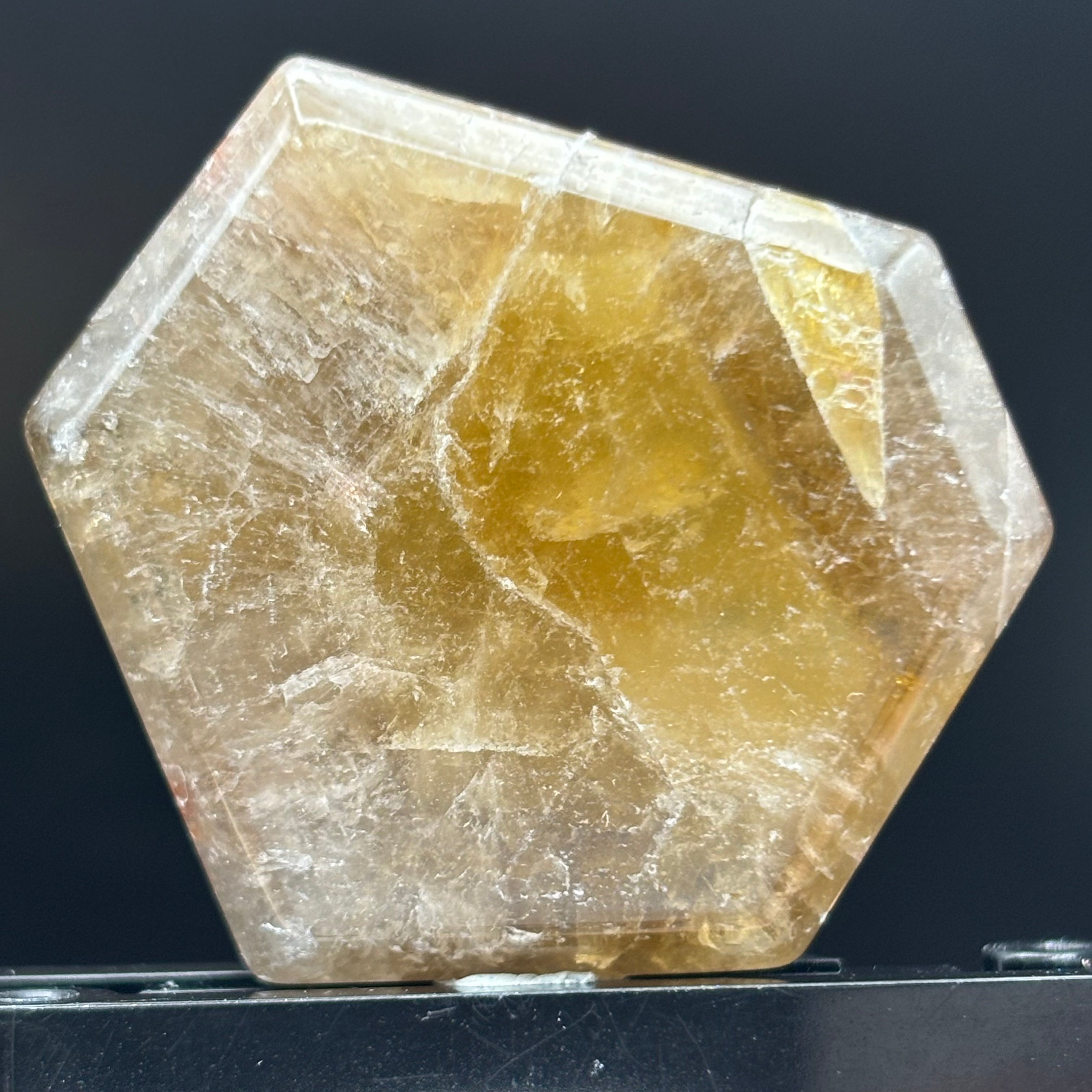 Citrine Crystal Cross-Section - 133