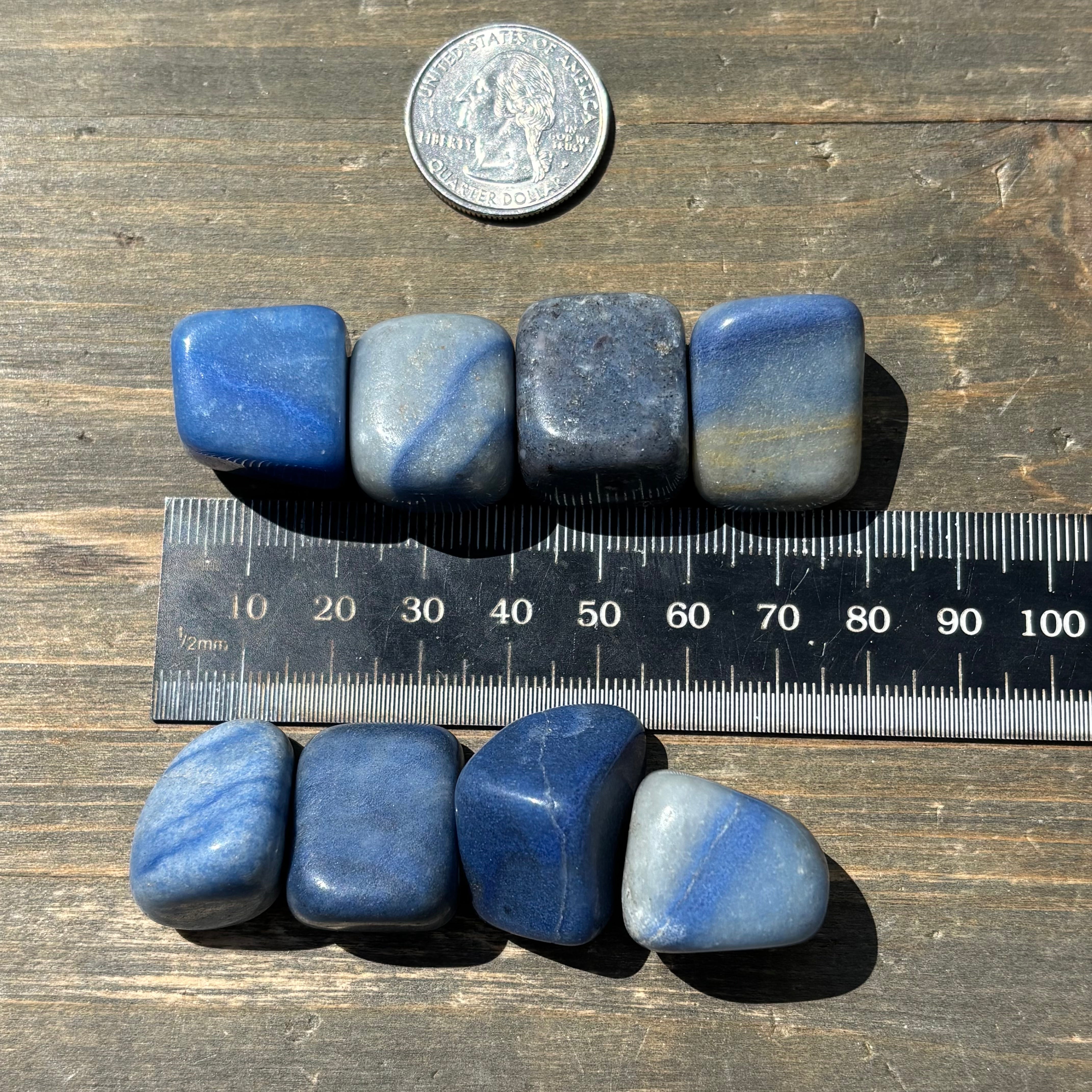 Dumortierite Point Pair