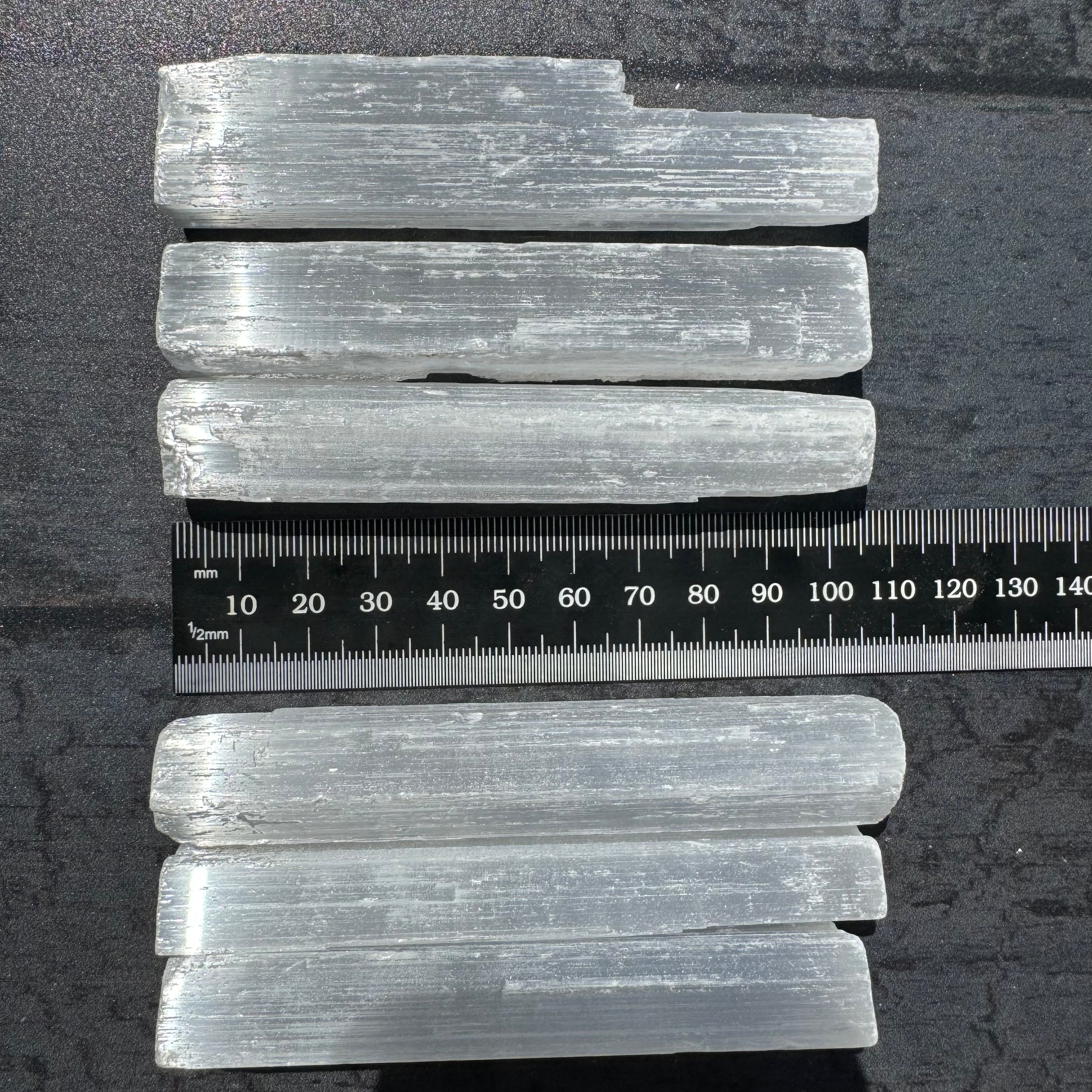 Selenite Bar, Kit of 6 (10cm)