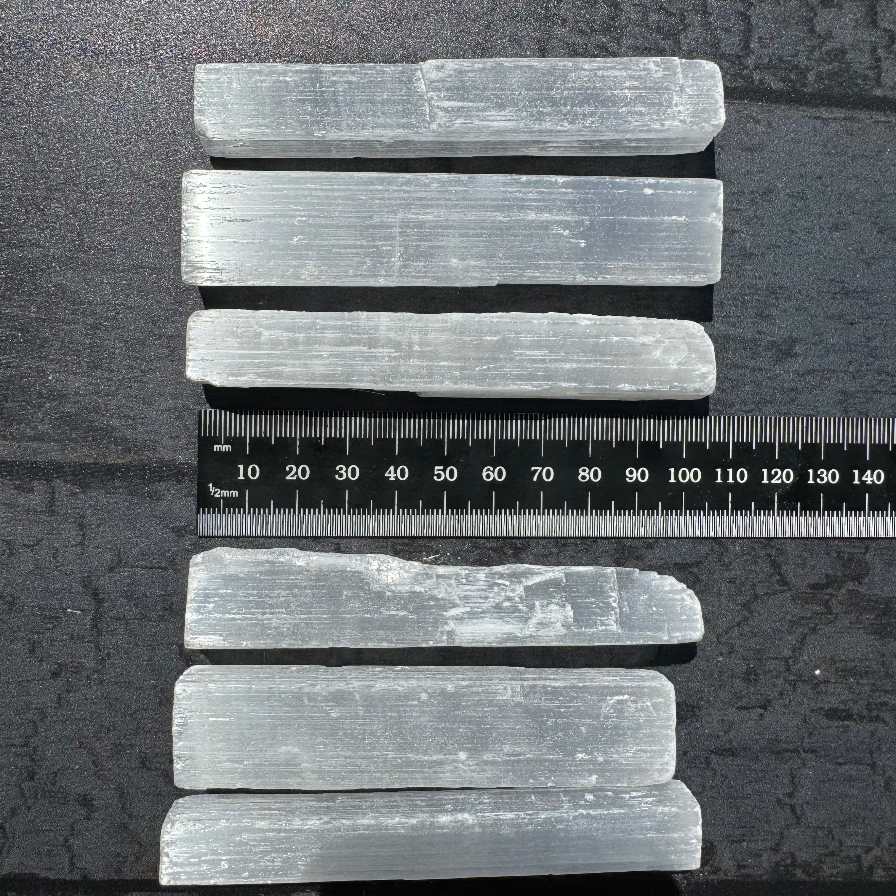 Selenite Bar, Kit of 6 (10cm)