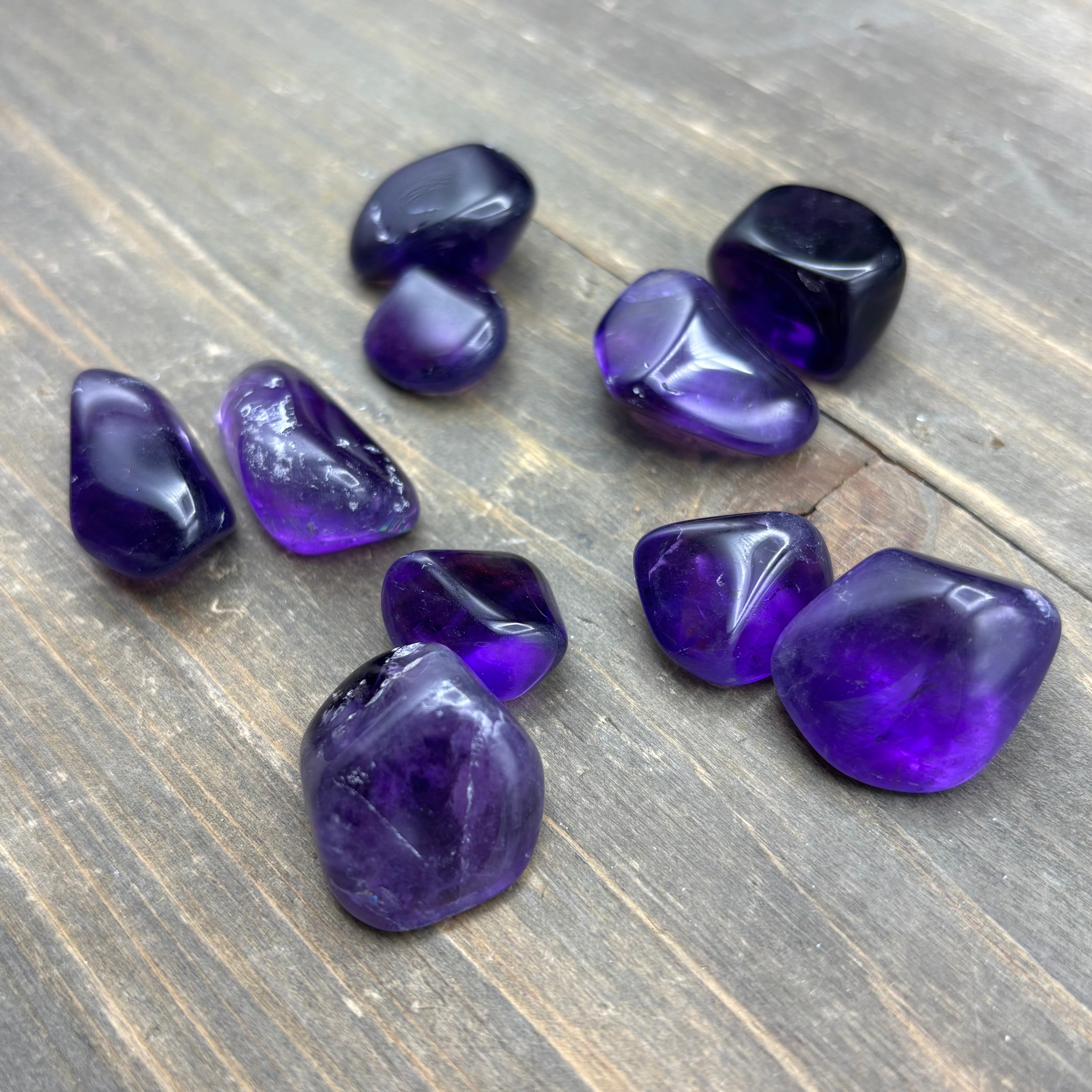 Violet Flame Amethyst Point Pair