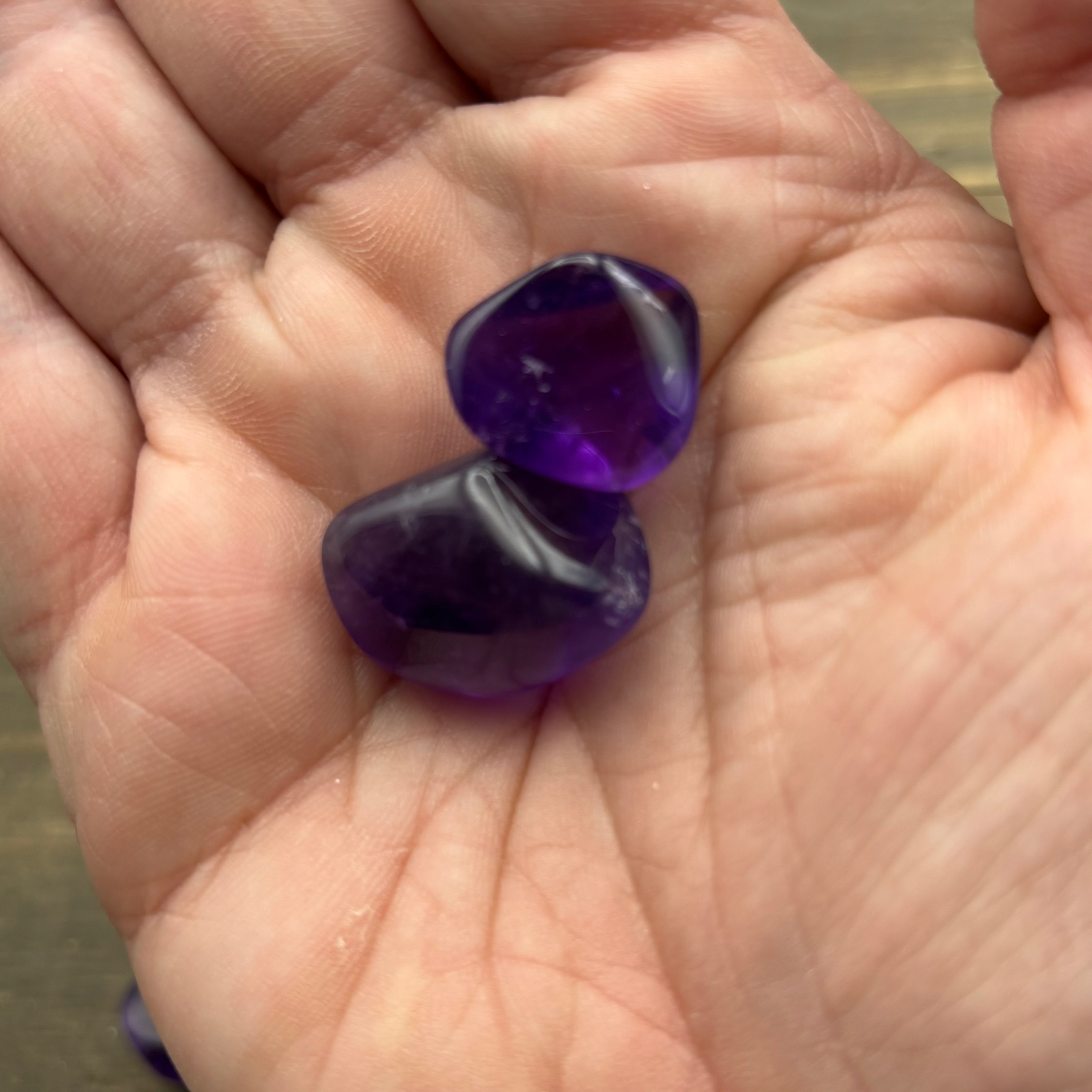Violet Flame Amethyst Point Pair