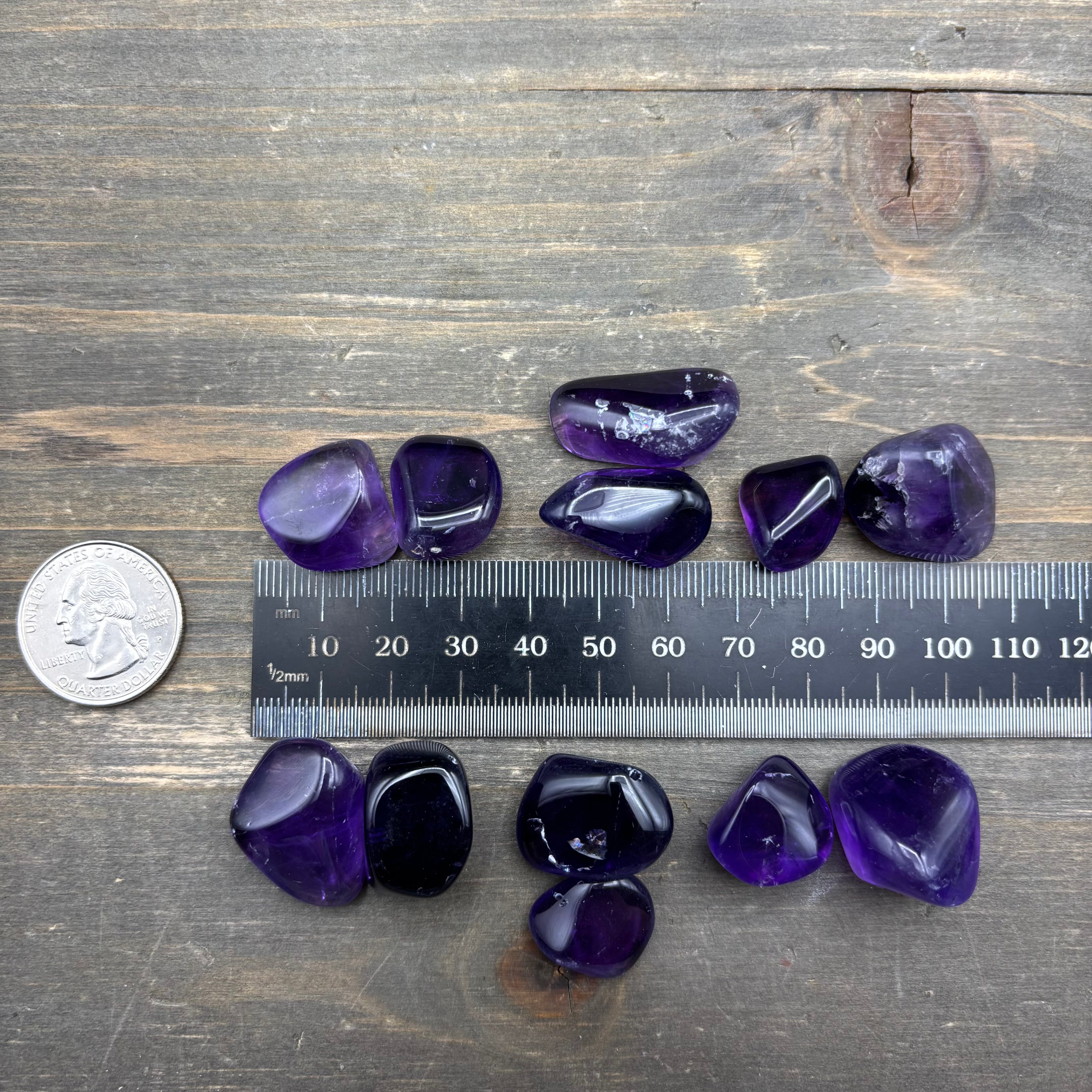 Violet Flame Amethyst Point Pair