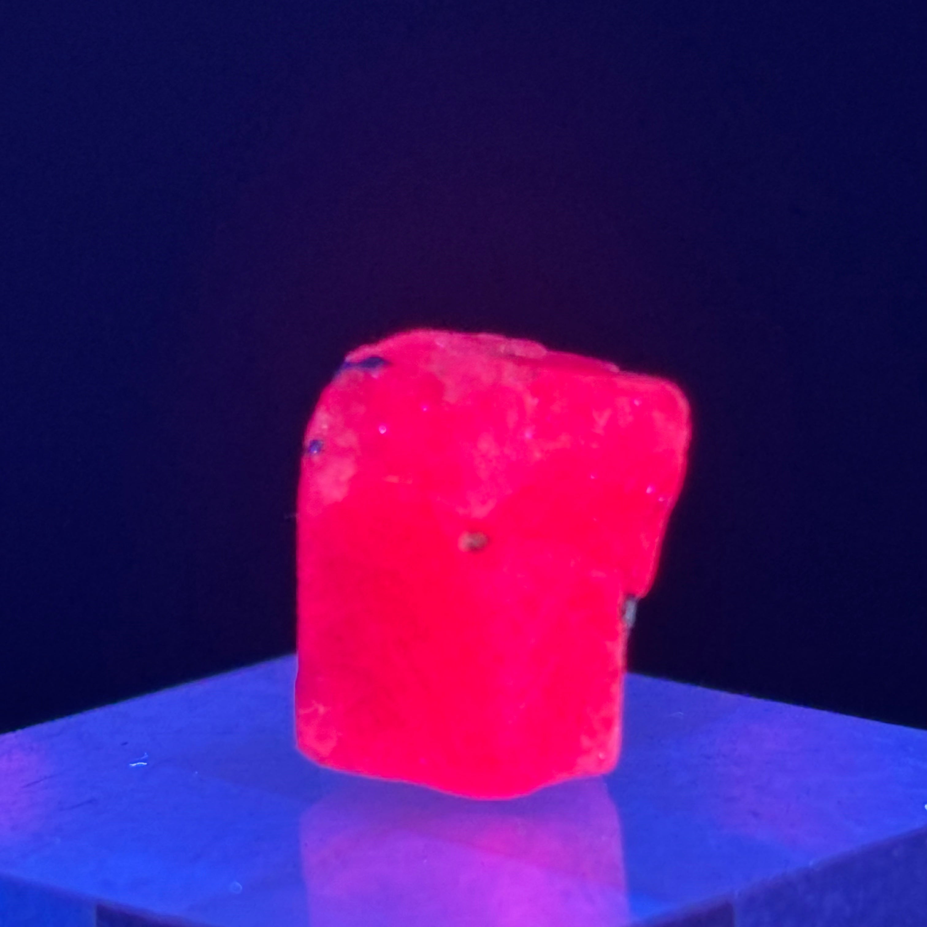 Natural Fluorescent Ruby Crystal - 143