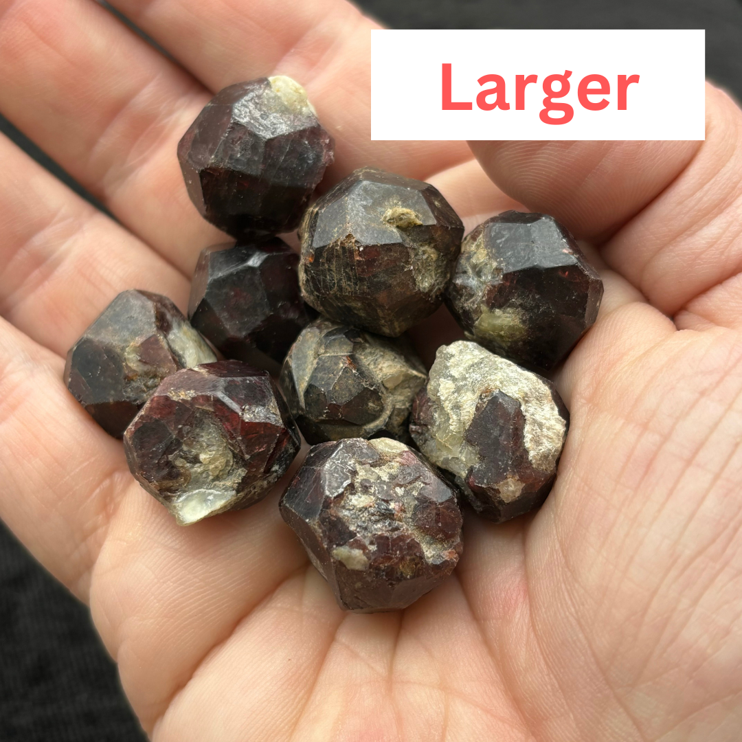 Mountain of Fire Garnet Crystal: Smaller, Midsize or Larger