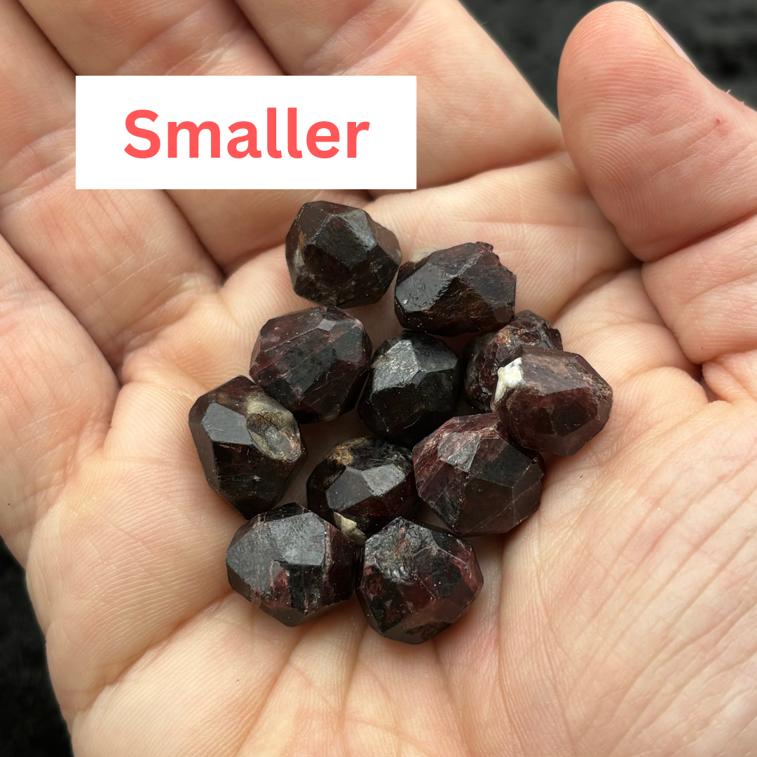 Mountain of Fire Garnet Crystal: Smaller, Midsize or Larger