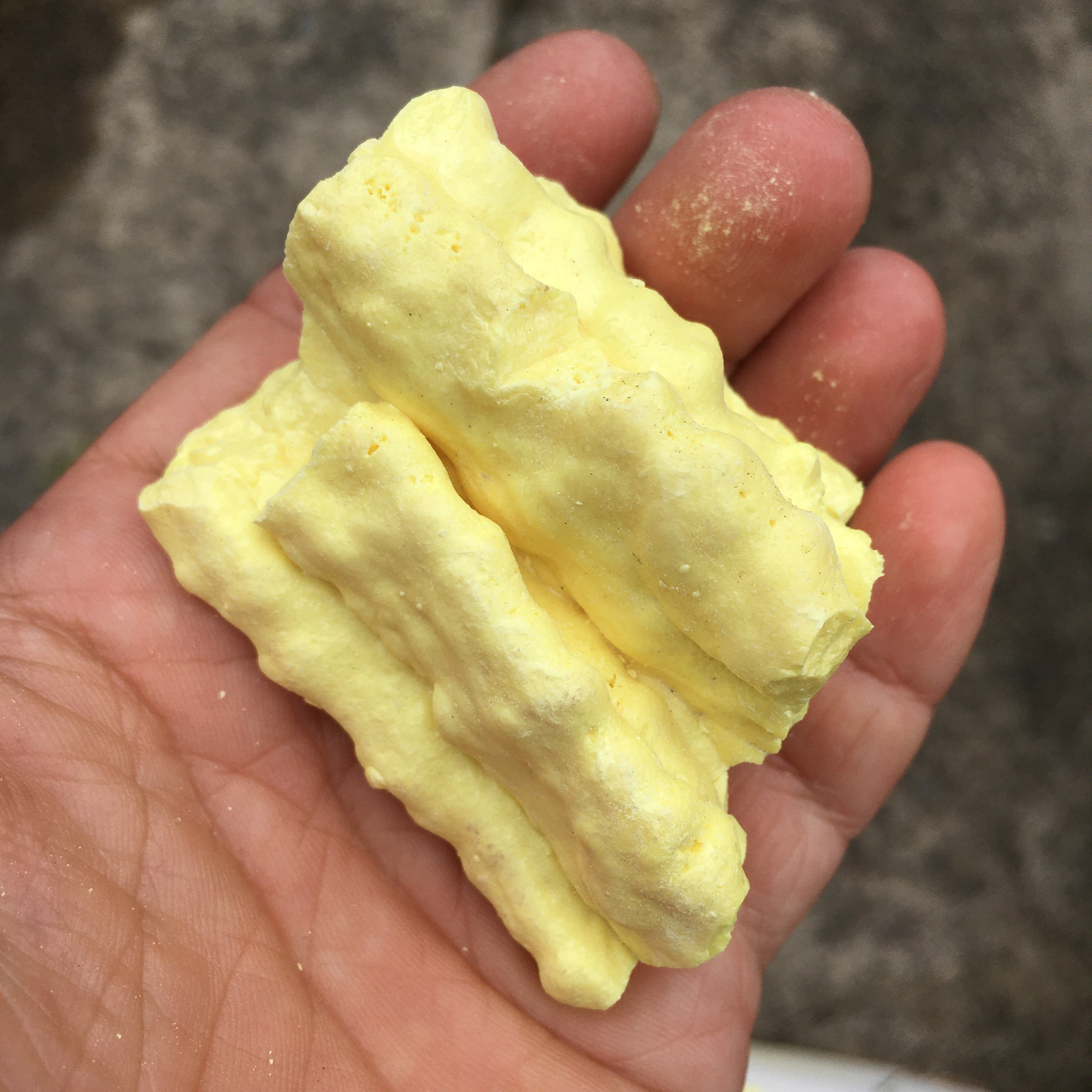 Sulfur Stalactite