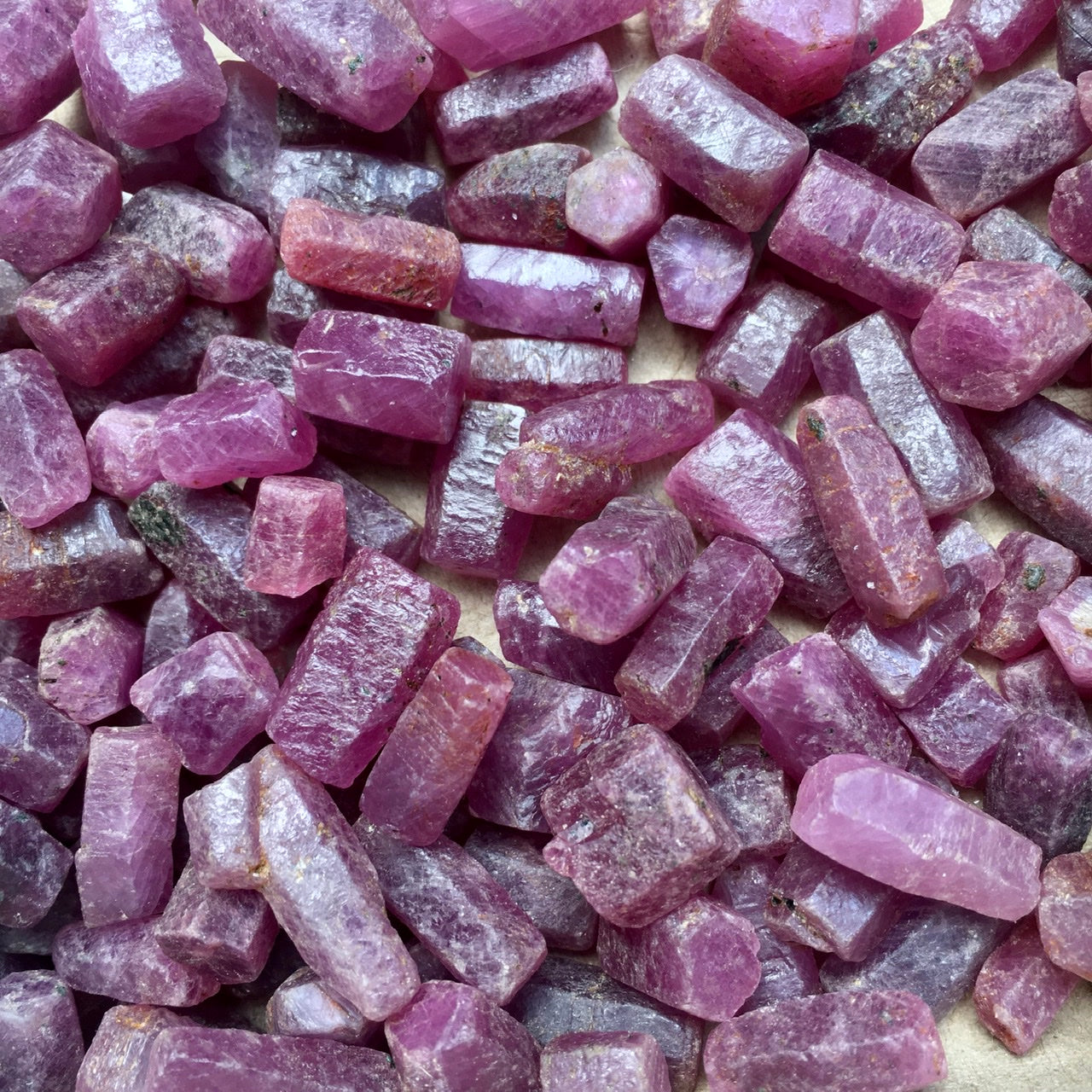 Ruby Crystal Point Pair