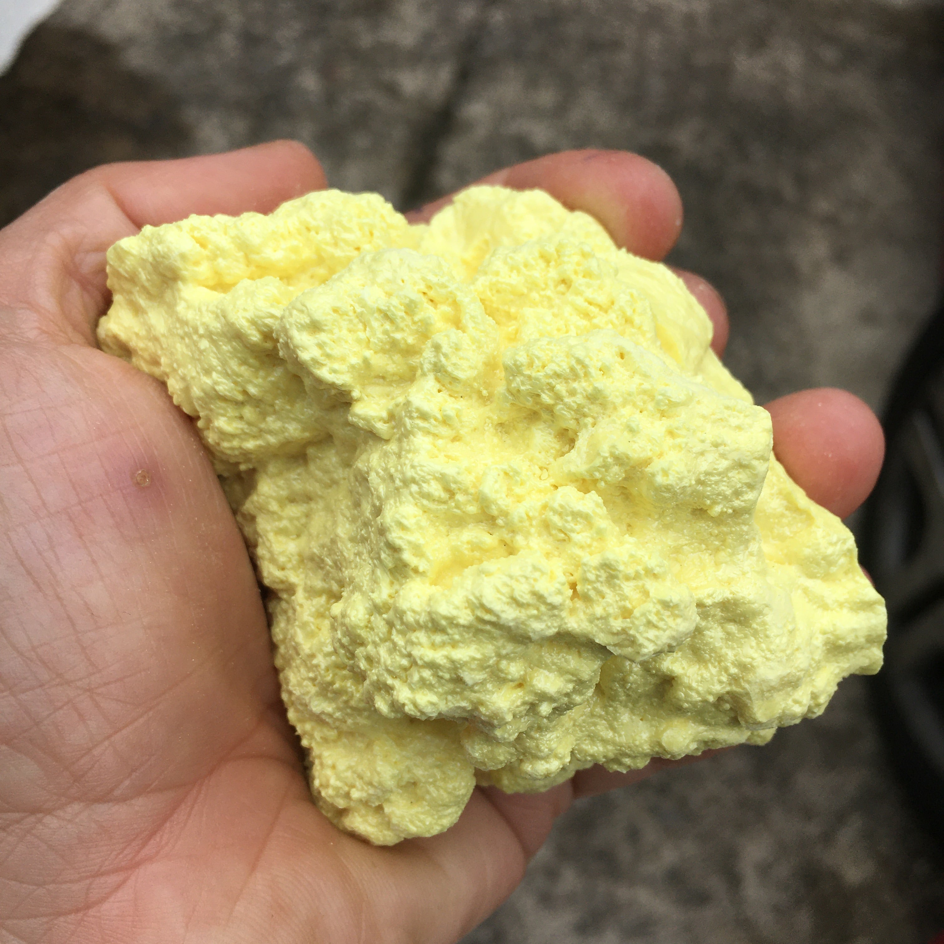 Sulfur Stalactite