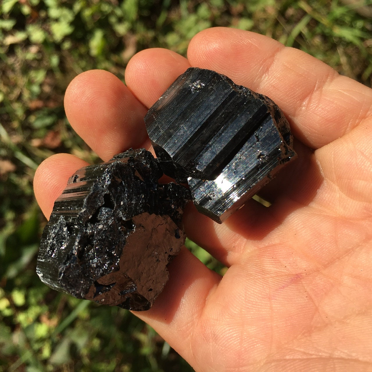 Black Tourmaline Pair from Madagascar