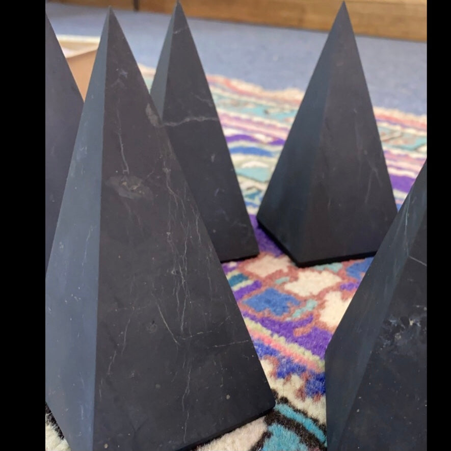 Shungite Golden Ratio Pyramid