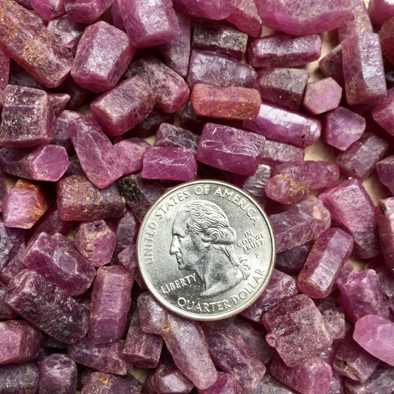 Ruby Crystal Point Pair