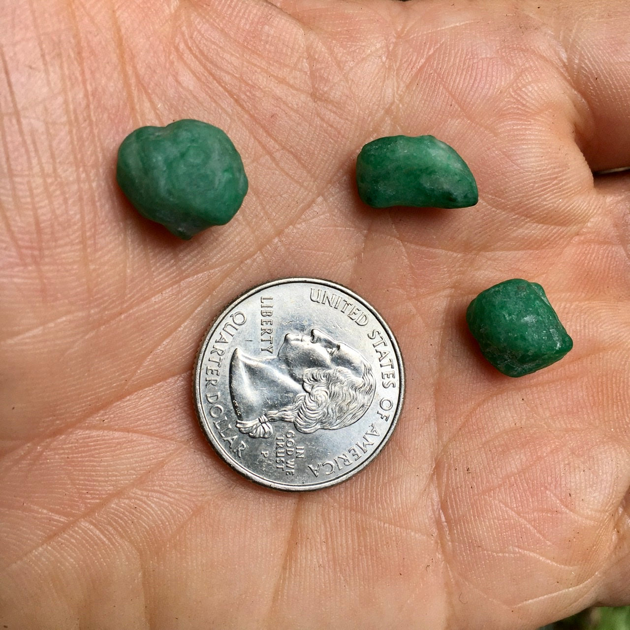 Emerald, kit of 3
