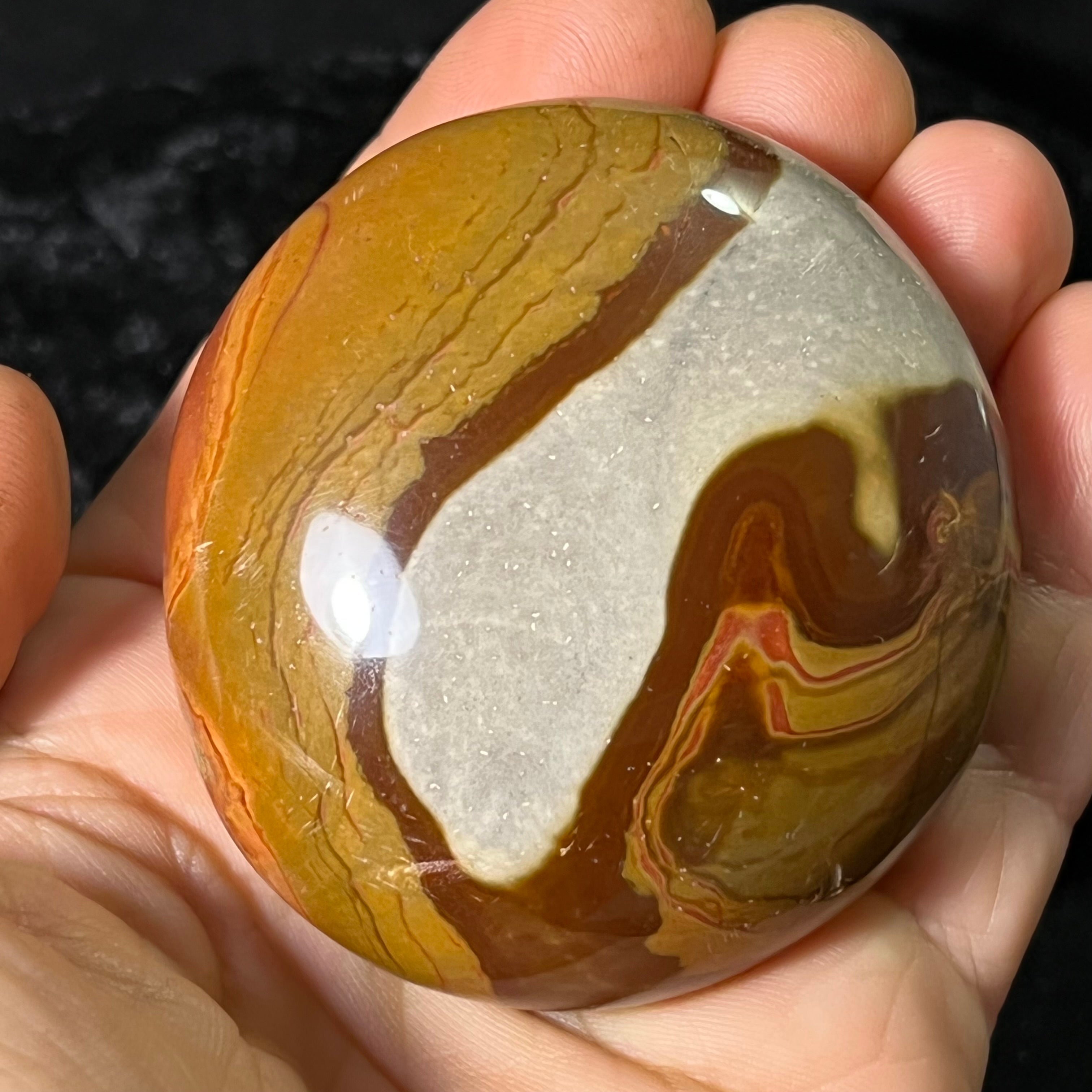 Polychrome Jasper Palm Stones - 020